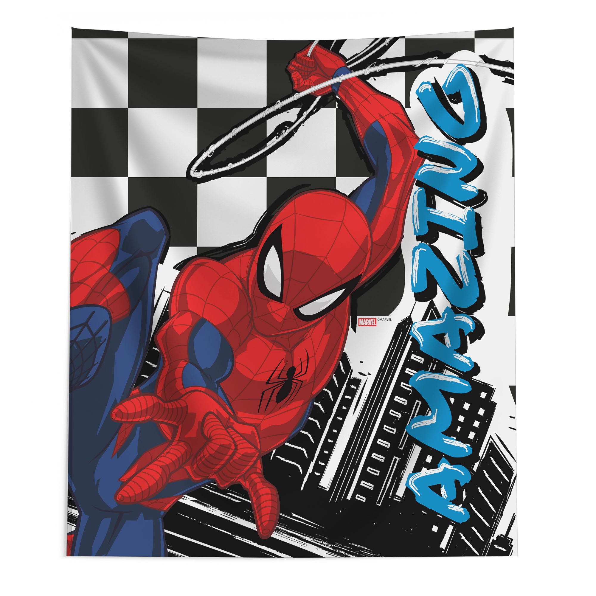Marvel Spider-Man Amazing Checkers Wall Hanging 50x60 inches