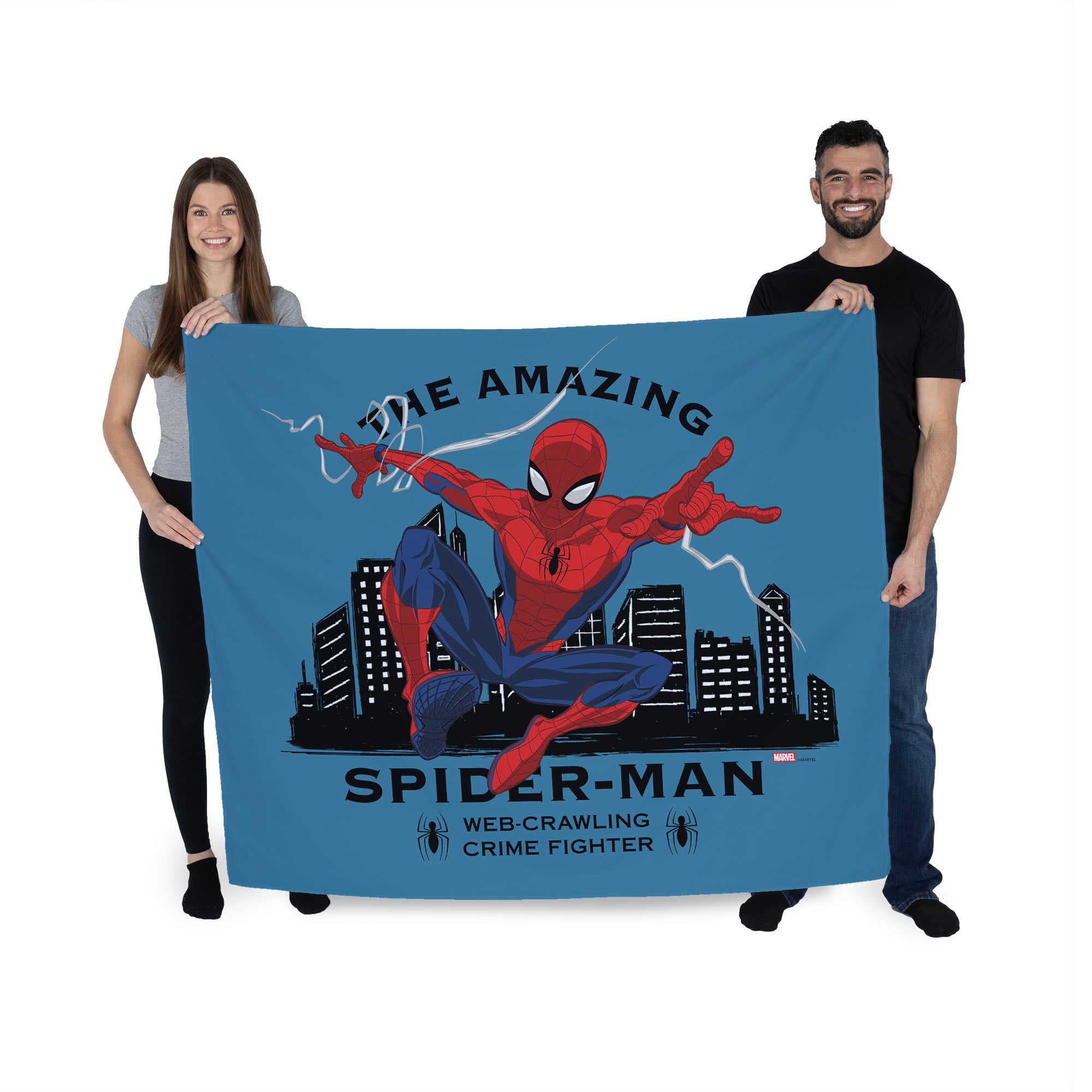 Marvel Spider-Man Web Crawling Wall Hanging 34x40 inches