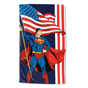 DC Superman Patriotic Beach Towel, 35x60 inches