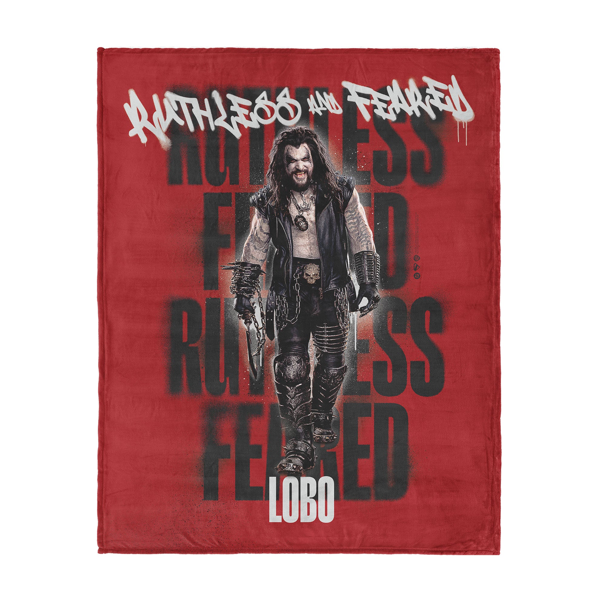 Warner Brothers Supergirl Ruthless and Fearless Silk Touch Throw Blanket 46x60 inches