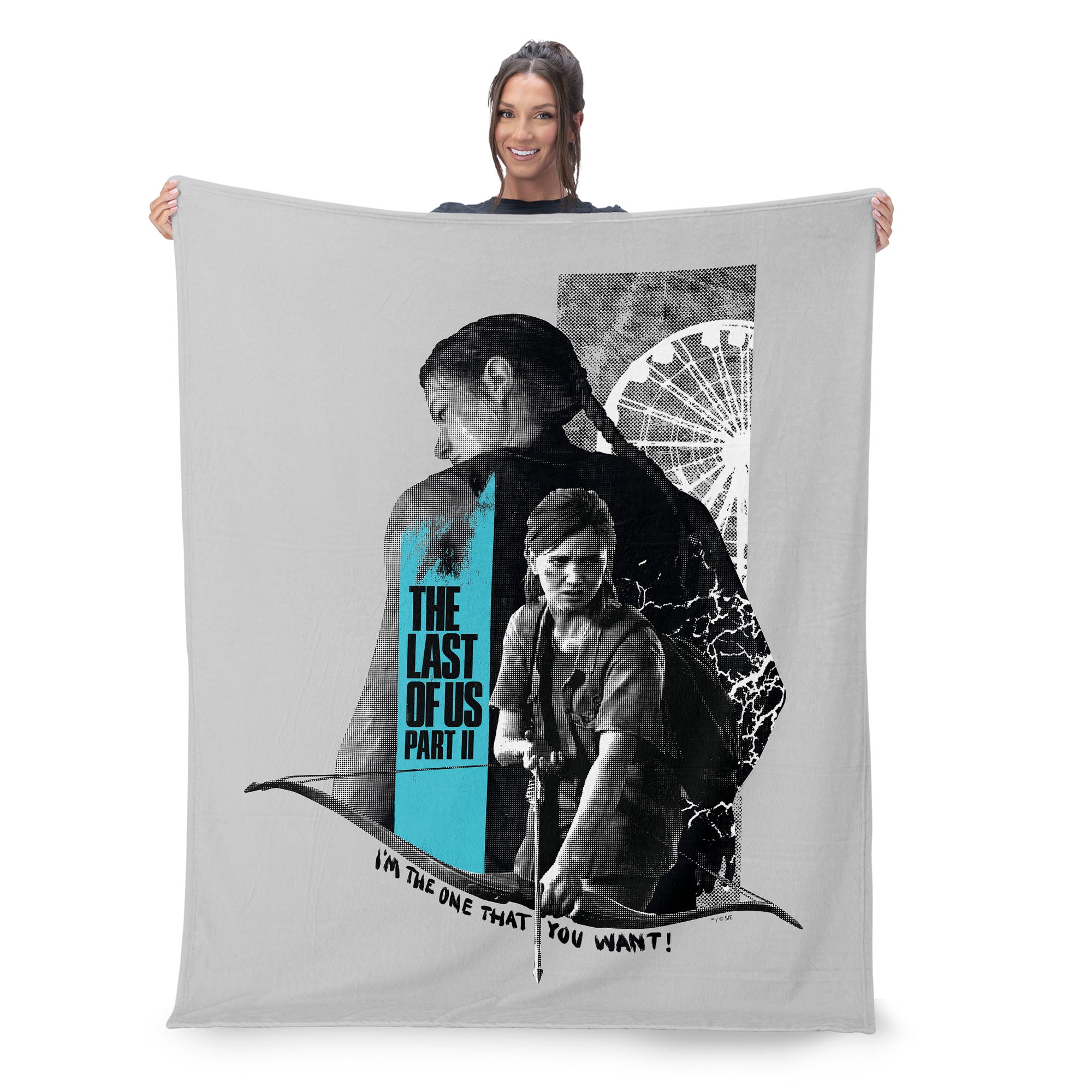Sony The Last of Us One You Want Silk Touch Sherpa Throw Blanket 50x60 inches