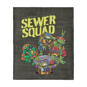 Nickelodeon Teenage Mutant Ninja Turtles Sewer Squad Silk Touch Throw Blanket 50x60 inches