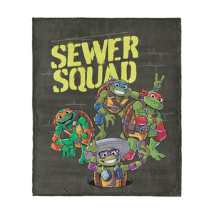 Nickelodeon Teenage Mutant Ninja Turtles Sewer Squad Silk Touch Throw Blanket 60x80 inches