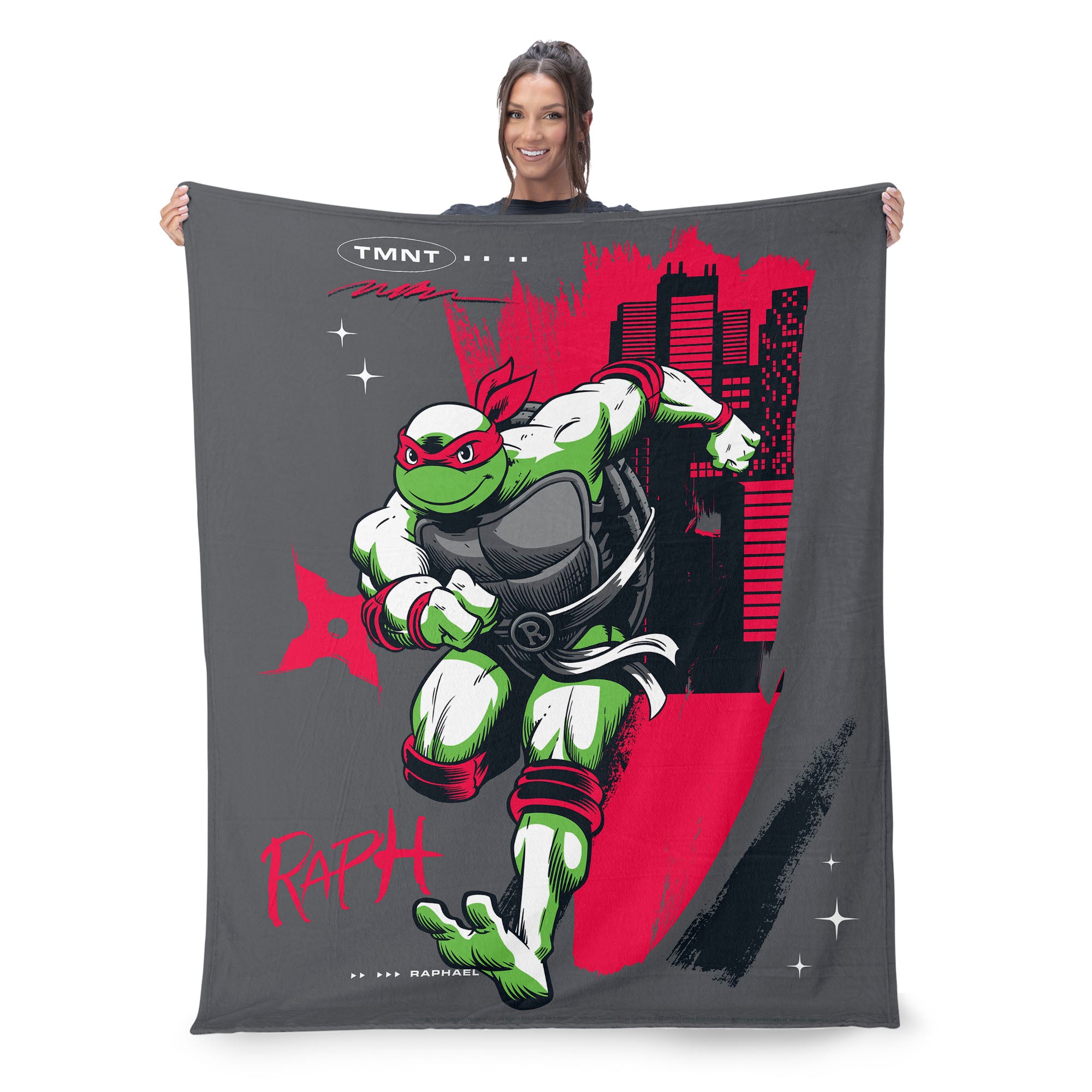 Nickelodeon Teenage Mutant Ninja Turtles Raph TMNT Silk Touch Throw Blanket 40X50 Inches