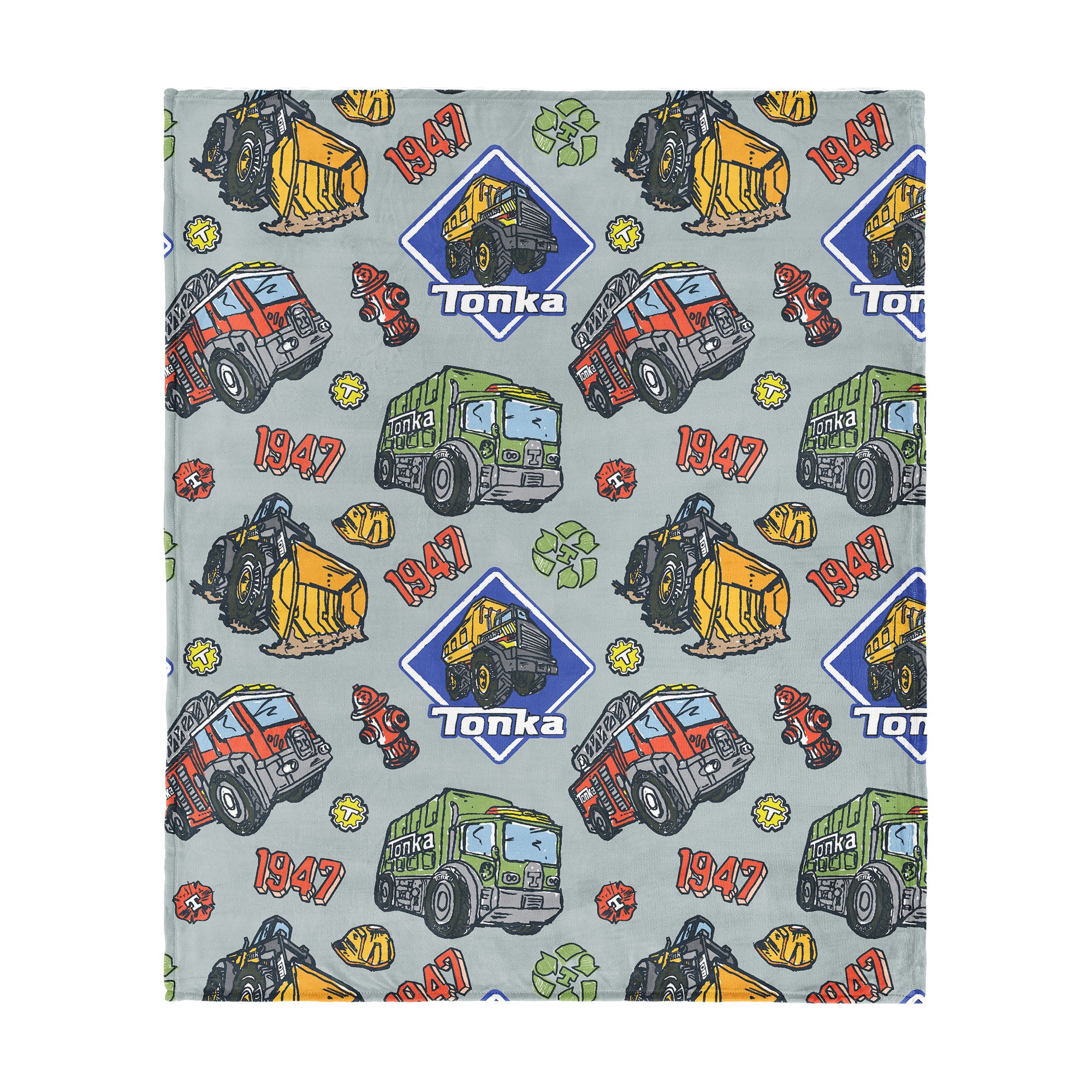 Hasbro Tonka Sketched Tonka Silk Touch Throw Blanket 46×60 Inches