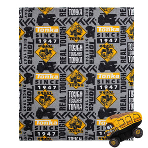 Hasbro Tonka Tough Tougher Cloud Plush Pillow with Silk Touch Throw Blanket