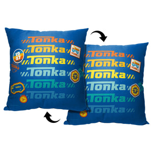 Hasbro Tonka Tonka Stickers Throw Pillow 18x18 Inches