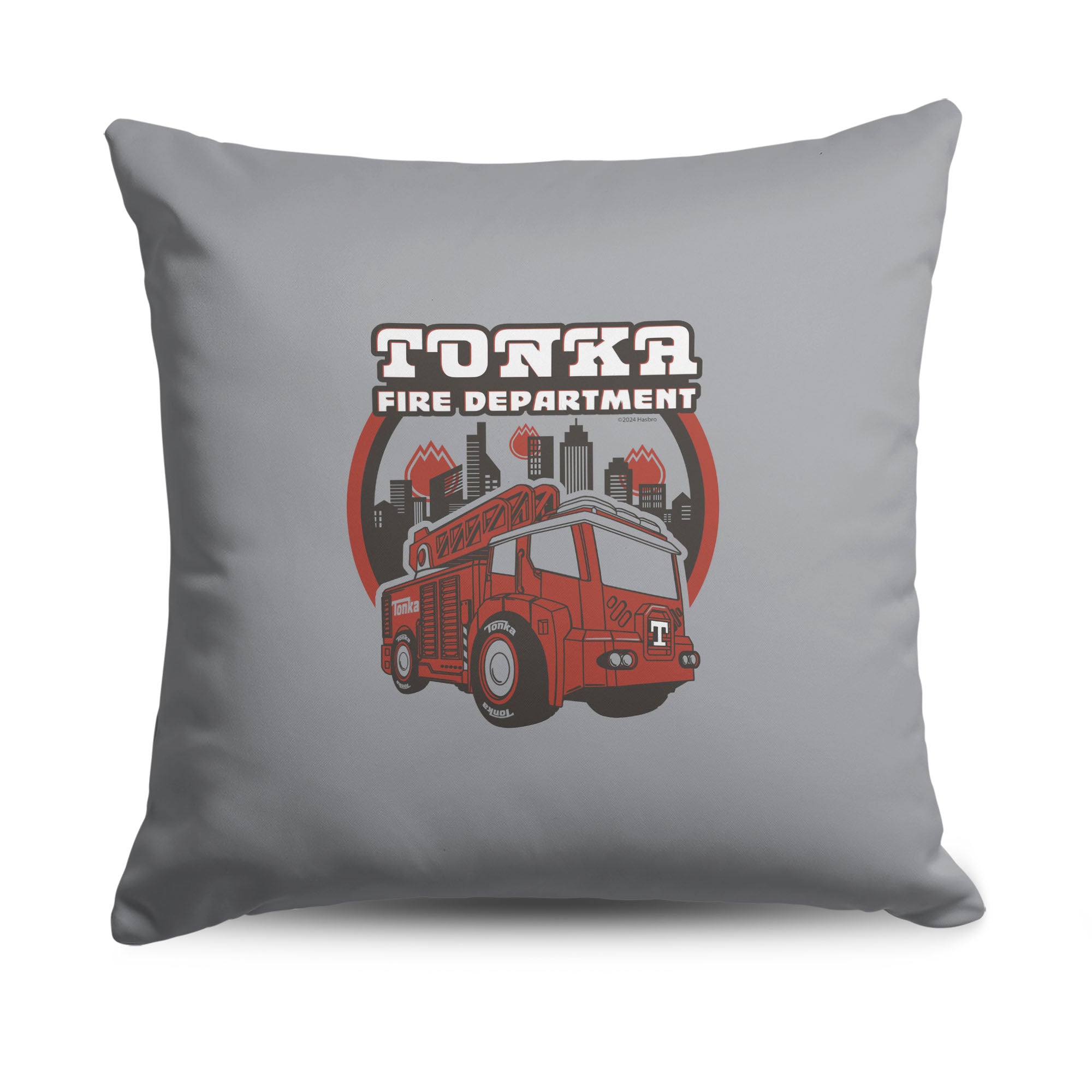 Hasbro Tonka Tonka Fire Dept Throw Pillow 18X18 Inches