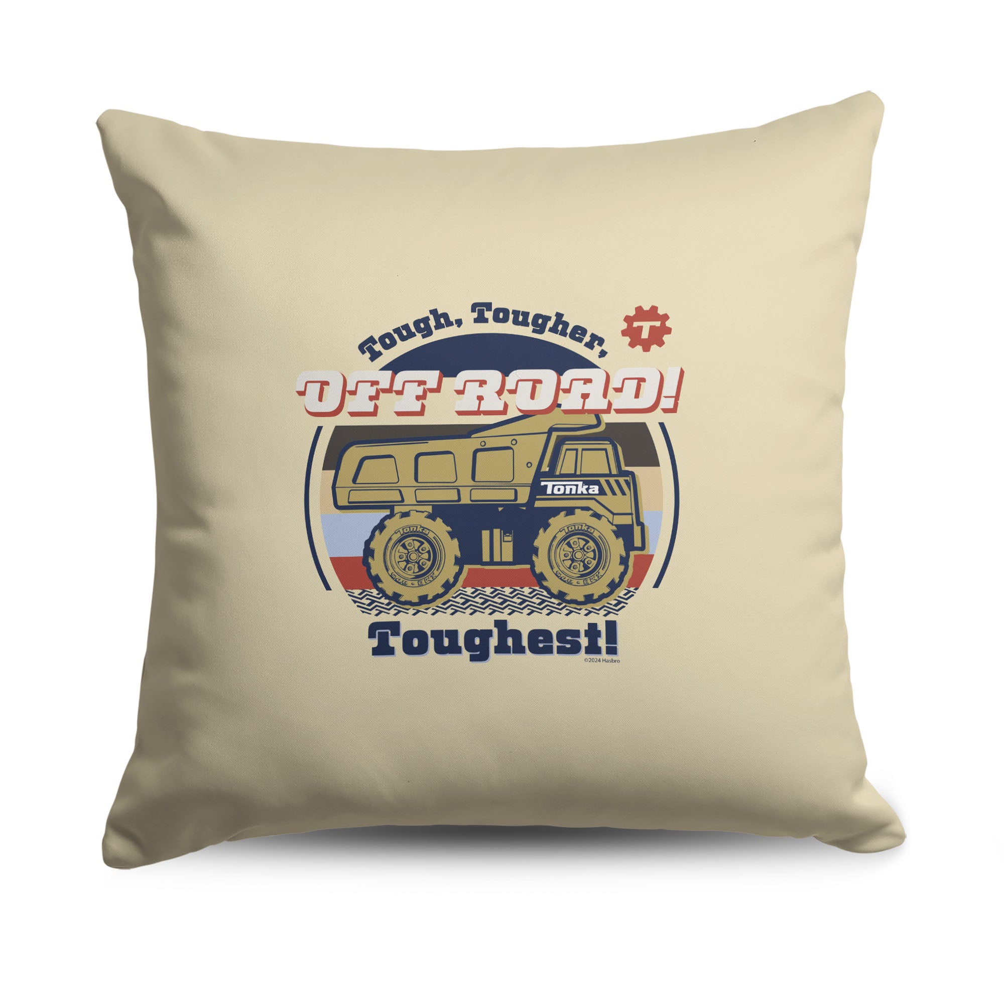 Hasbro Tonka Tougher Toughest Throw Pillow 18X18 Inches