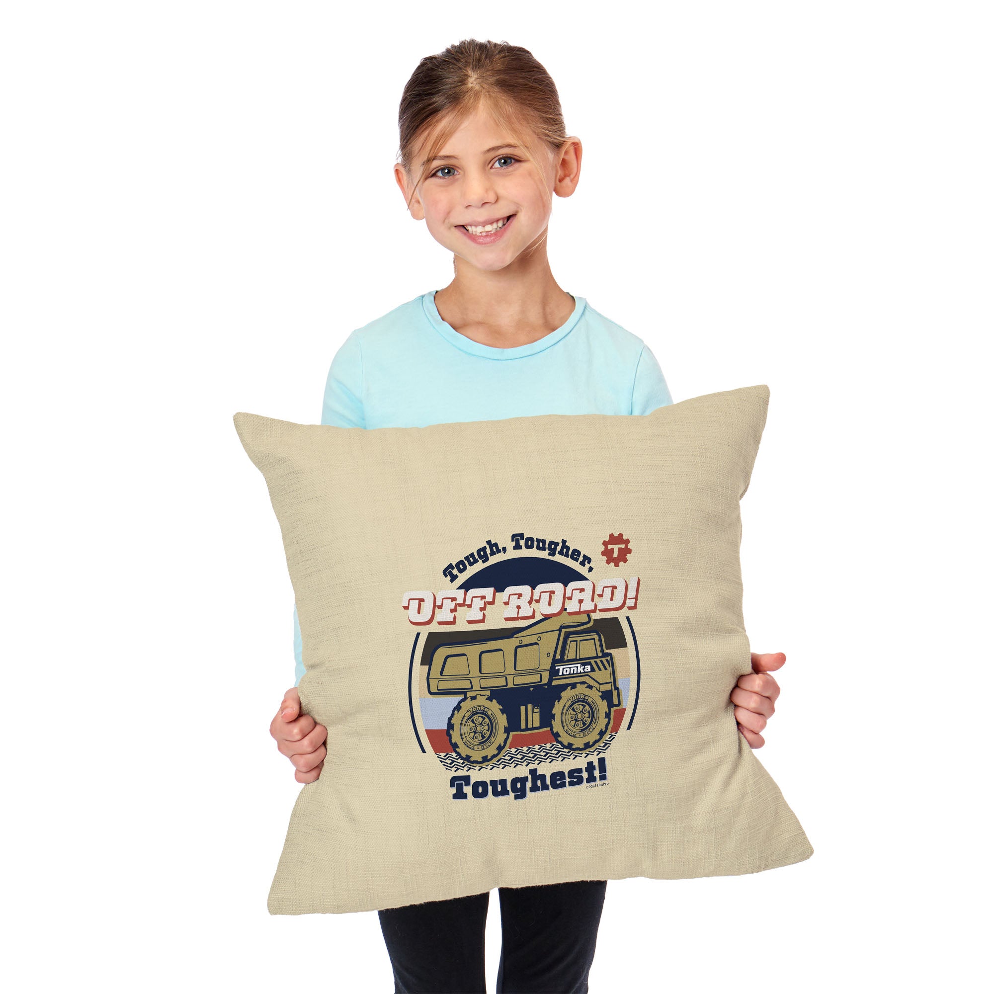 Hasbro Tonka Tougher Toughest Throw Pillow 18X18 Inches