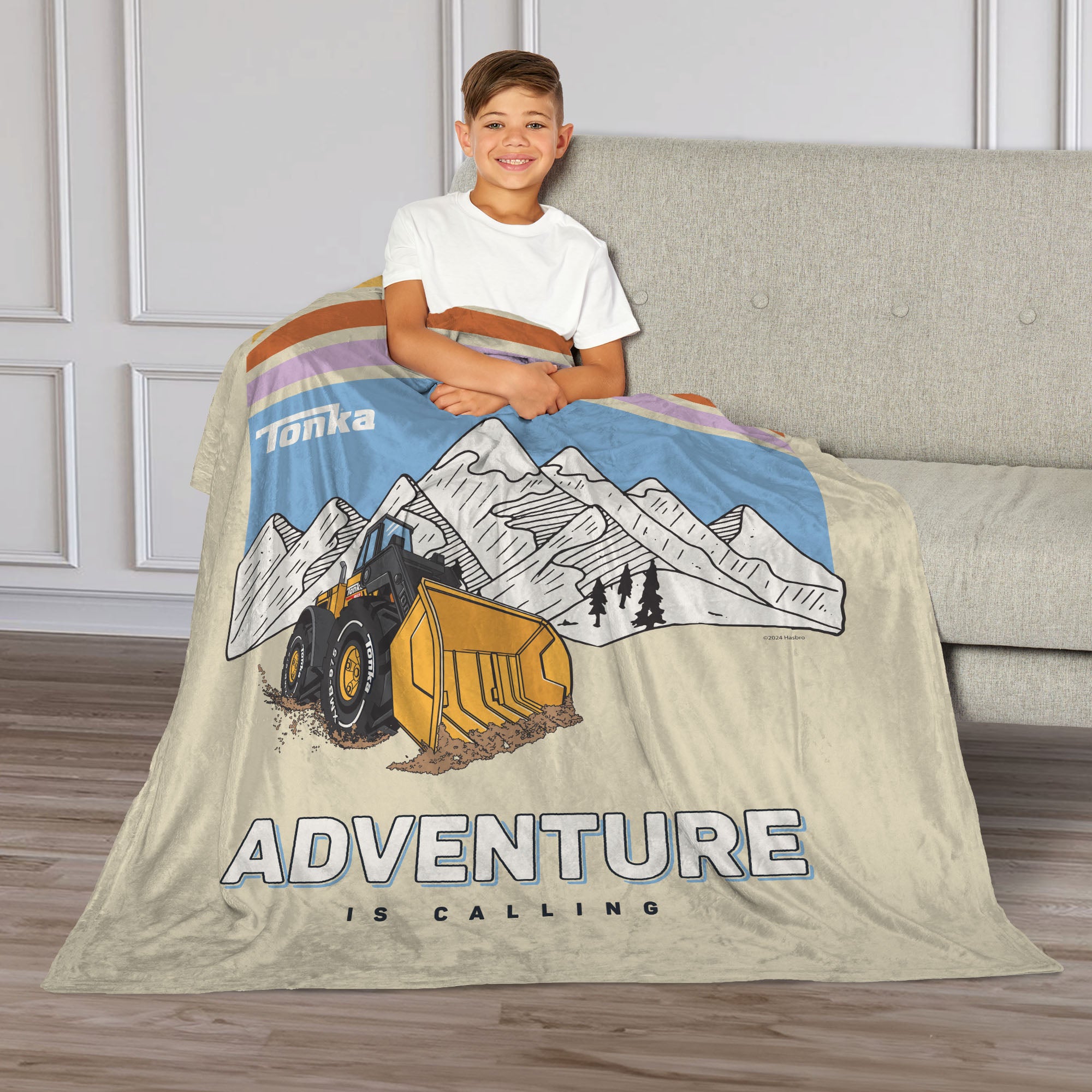 Tonka Hasbro Adventure is Calling Tonka Silk Touch Throw Blanket 40x50 Inches