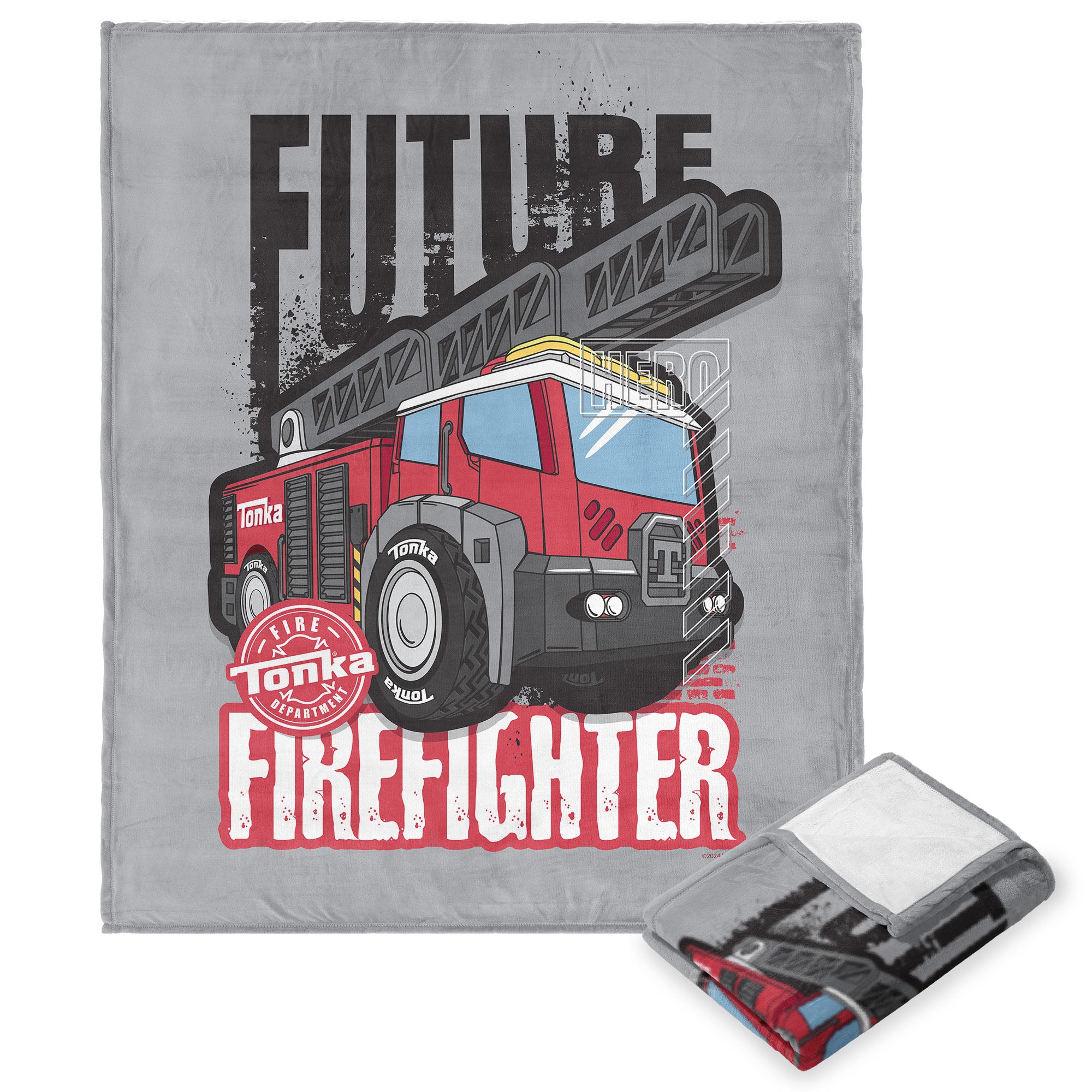 Tonka Hasbro Future Firefighter Tonka Silk Touch Throw Blanket 40x50 Inches