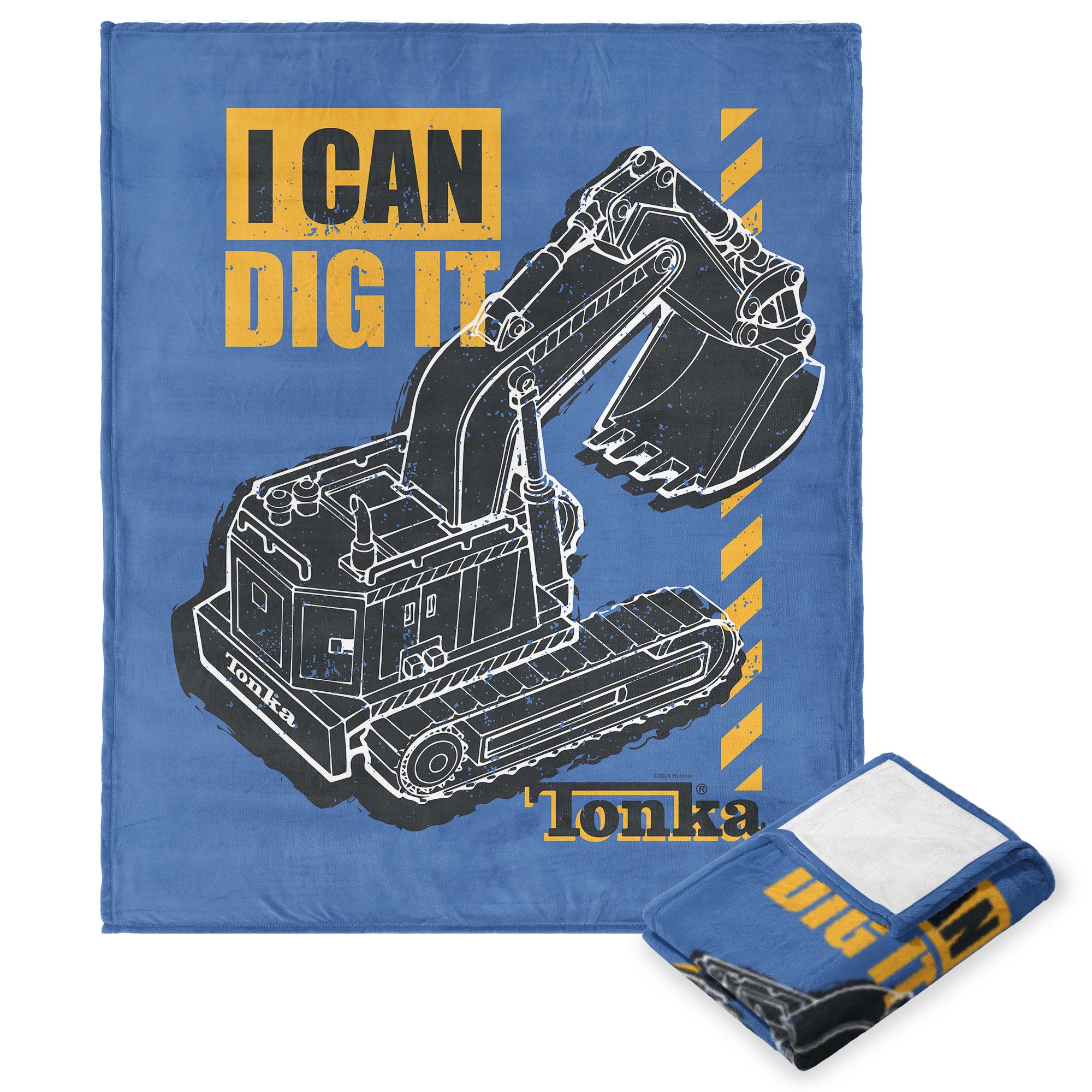 Tonka Hasbro I Can Dig It Tonka Silk Touch Throw Blanket 40x50 Inches