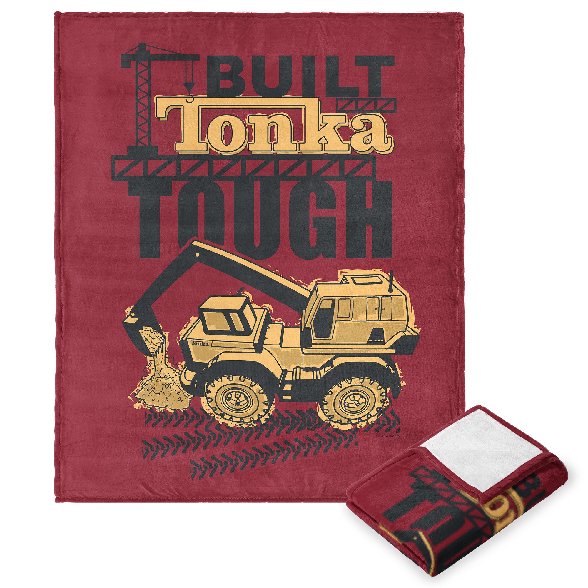 Tonka Hasbro Tonka Tough Tonka Silk Touch Throw Blanket 40x50 Inches