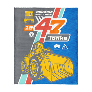 Hasbro Tonka Building Minds Silk Touch Throw Blanket 46x60 inches