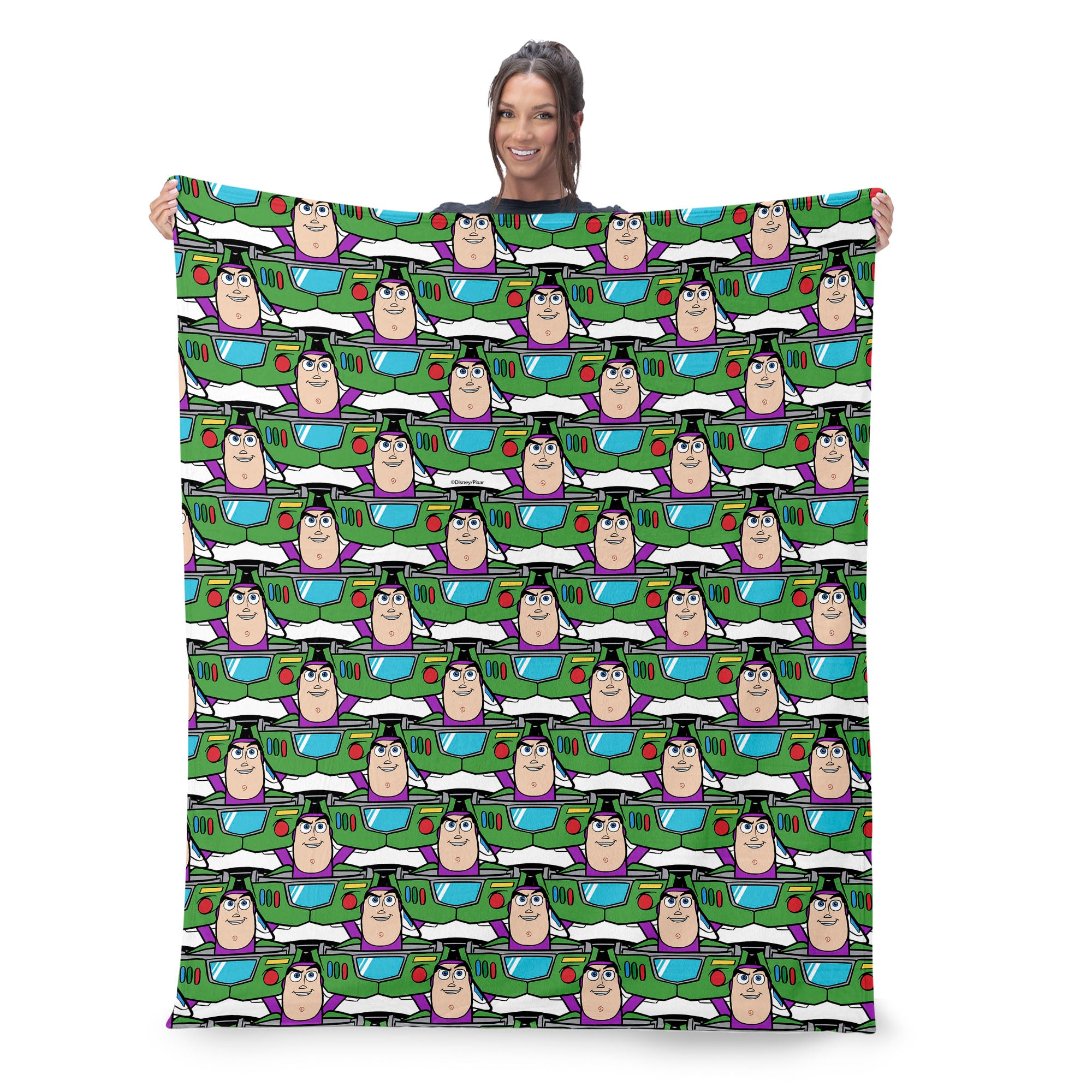 Disney Pixar Toy Story 5 Buzz Repeat Silk Touch Throw Blanket 50x60 inches
