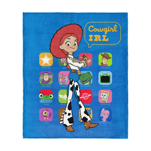 Disney Pixar Toy Story 5 Cowgirl IRL Silk Touch Throw Blanket 50x60 inches