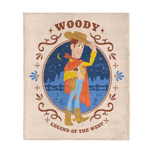 Disney Pixar Toy Story 5 Legend Of The West Silk Touch Throw Blanket 50x60 inches