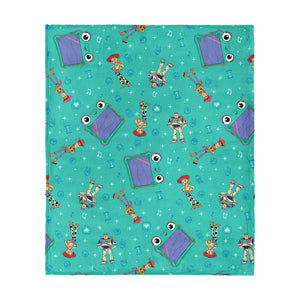 Disney Pixar Toy Story 5 Tablet Pattern Silk Touch Throw Blanket 50x60 inches