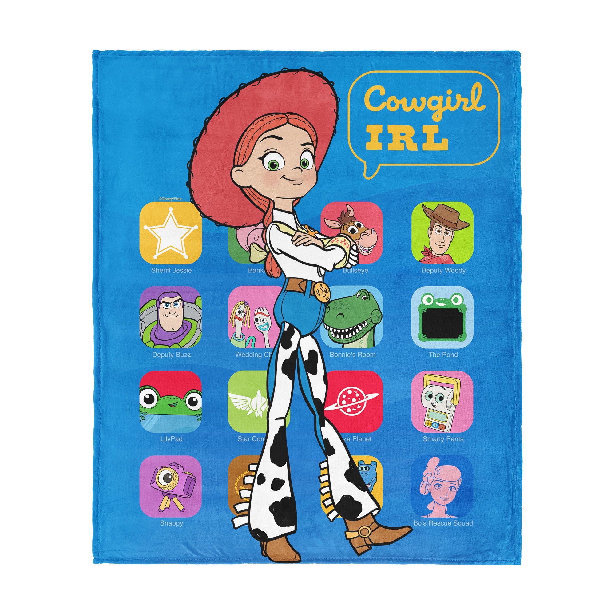 Disney Pixar Toy Story 5 Cowgirl IRL Silk Touch Throw Blanket 60x80 inches