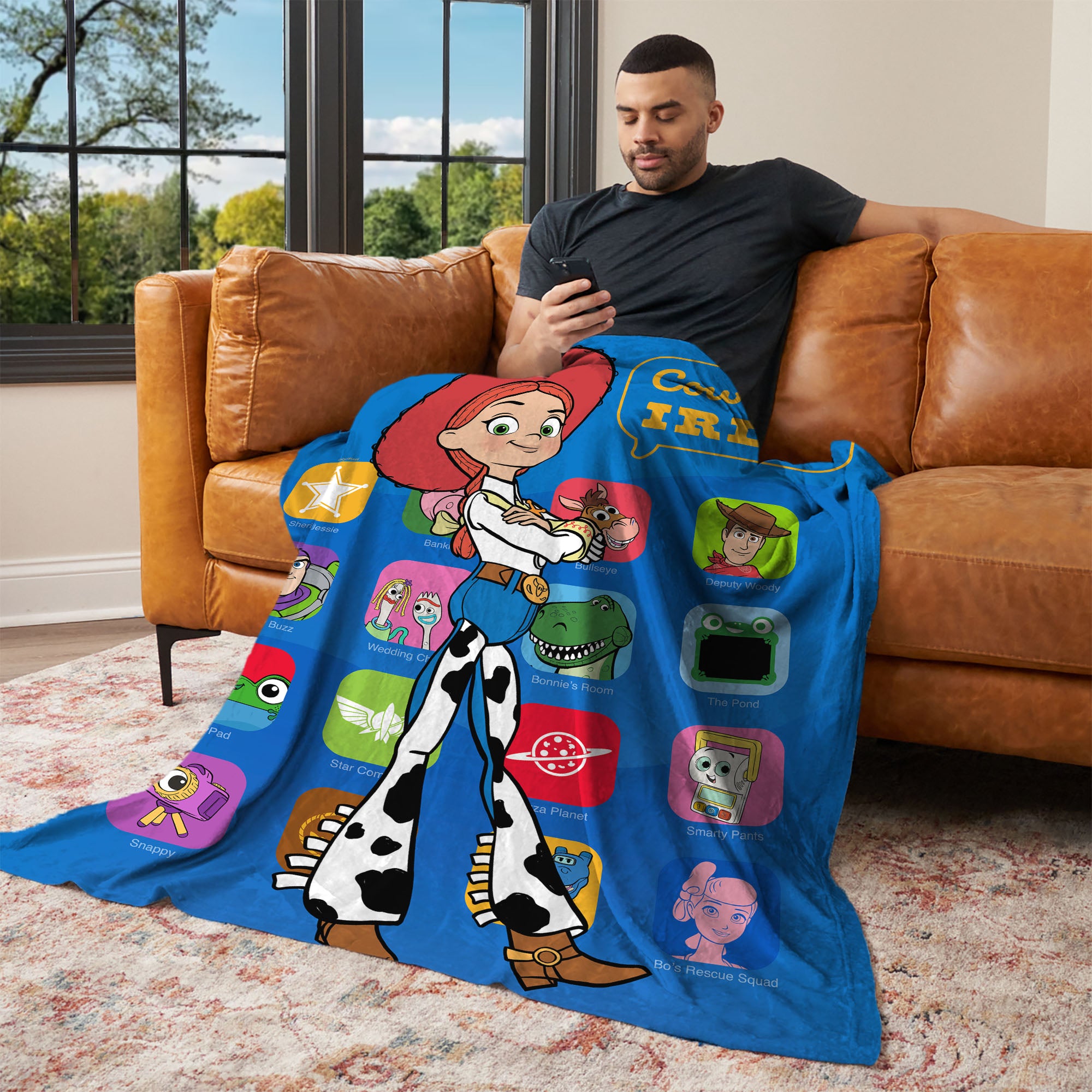 Disney Pixar Toy Story 5 Cowgirl IRL Silk Touch Throw Blanket 60x80 inches