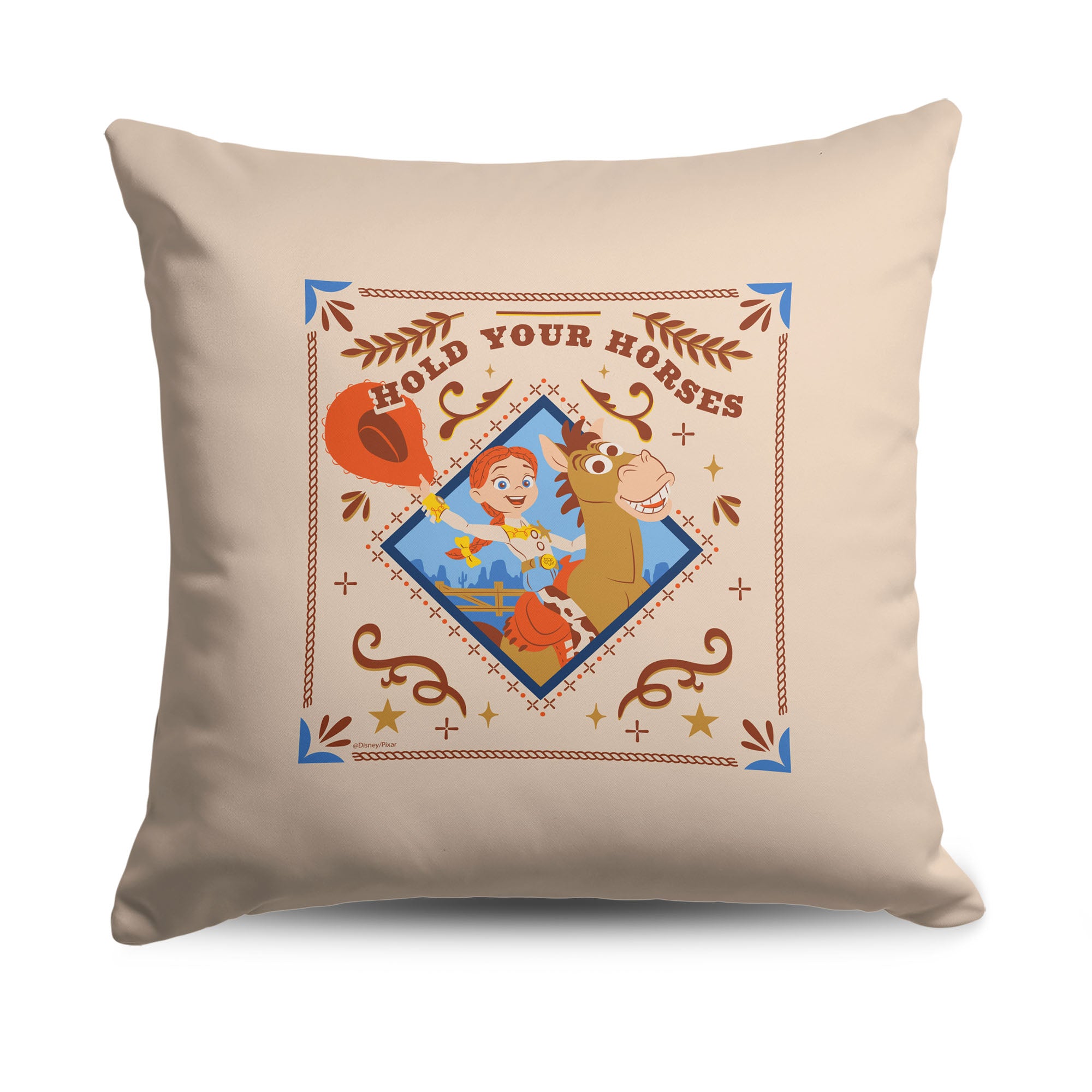 Disney Pixar Toy Story 5 Hold Your Horses Throw Pillow 18x18 inches