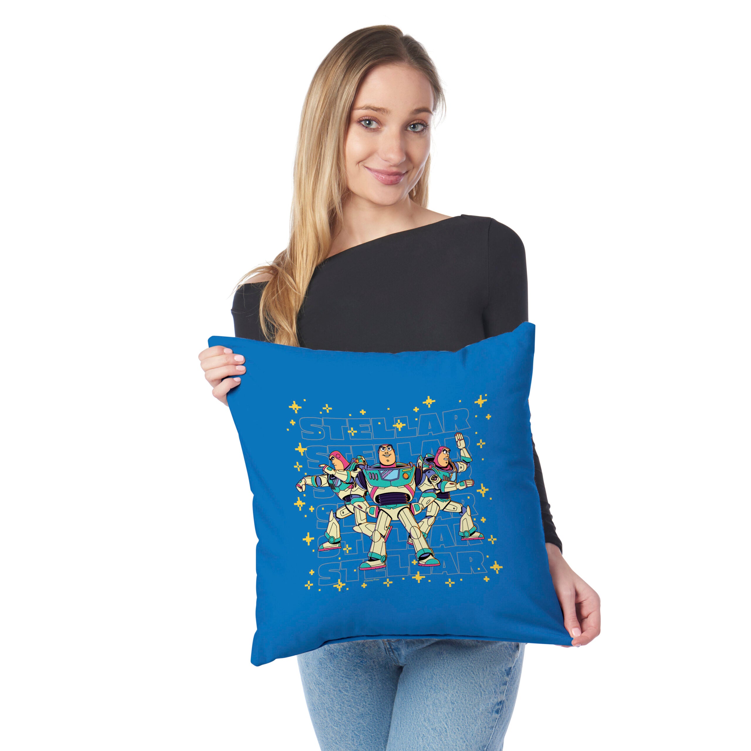 Disney Pixar Toy Story 5 Stellar Buzz Throw Pillow 18x18 inches