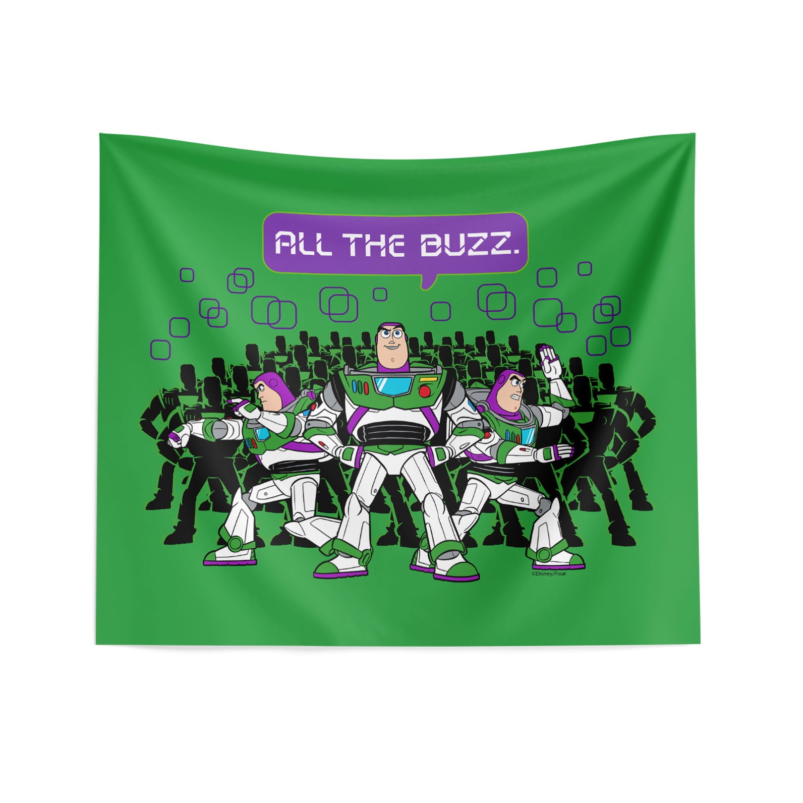 Disney Pixar Toy Story 5 All The Buzz Wall Hanging 34x40 inches