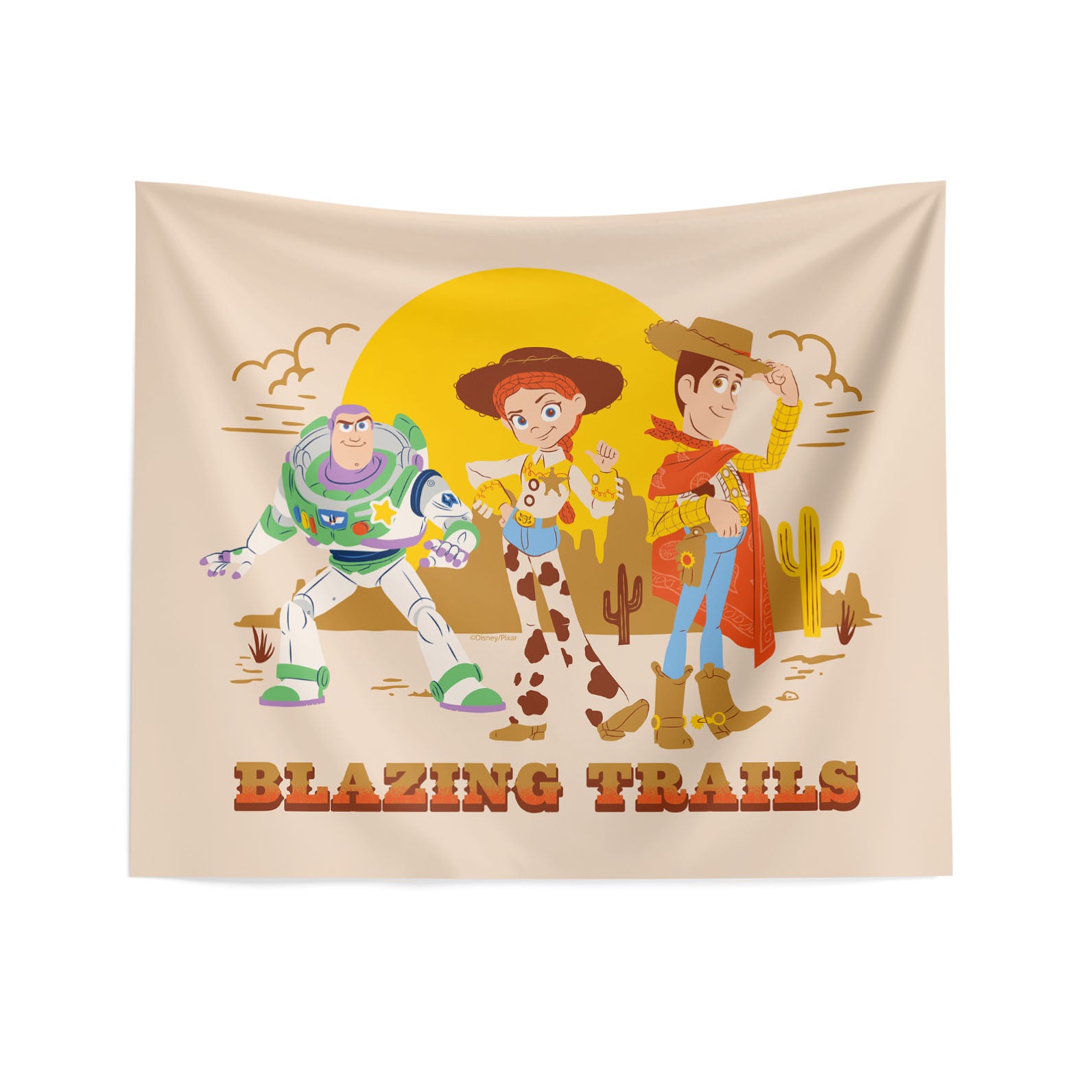 Disney Pixar Toy Story 5 Blazing Trails Wall Hanging 34x40 inches