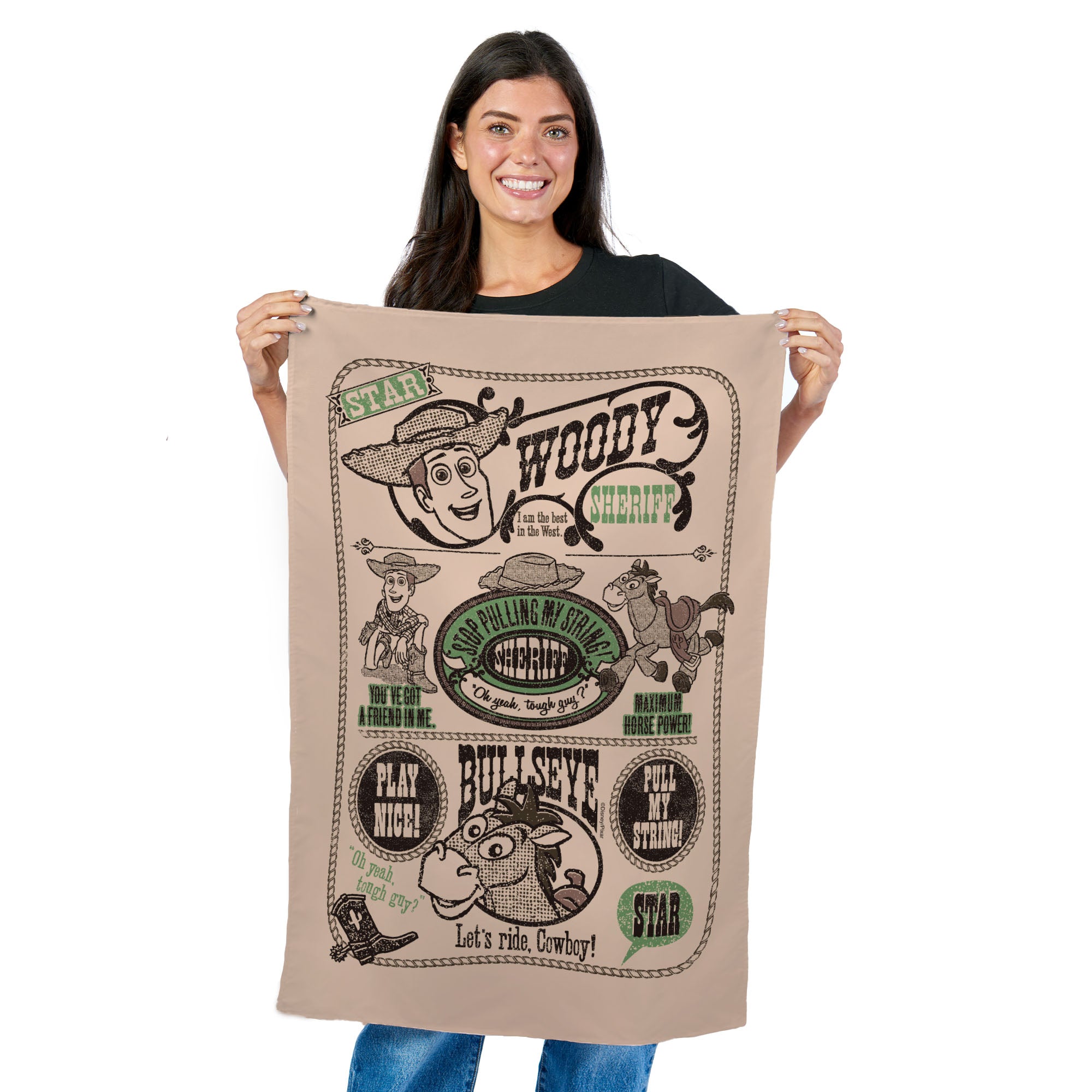 Disney Pixar Toy Story Sheriff Woody Poster Tapestry Wall Hanging 24x36 inches