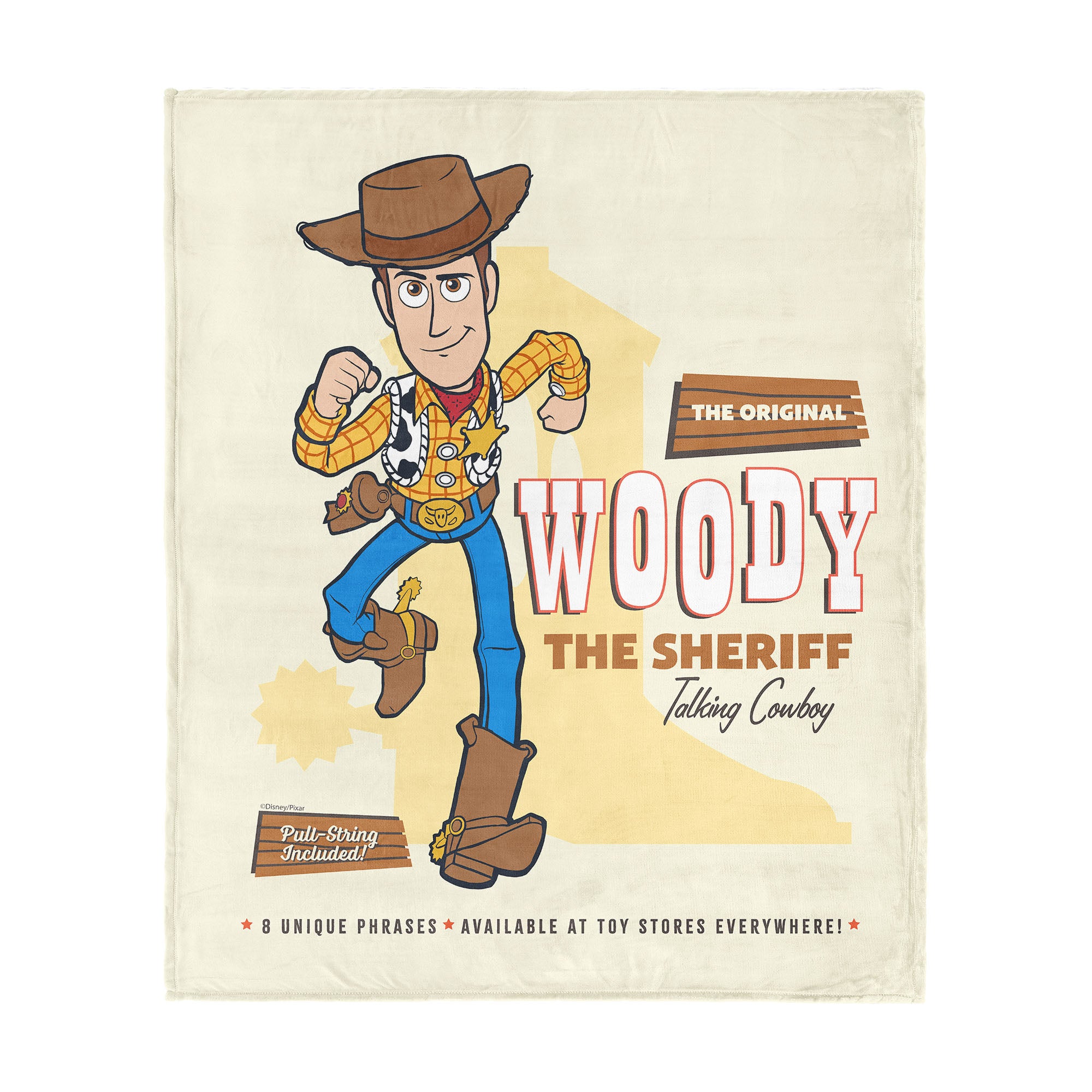 Pixar Toy Story Original Woody Silk Touch Throw Blanket 40x50 inches