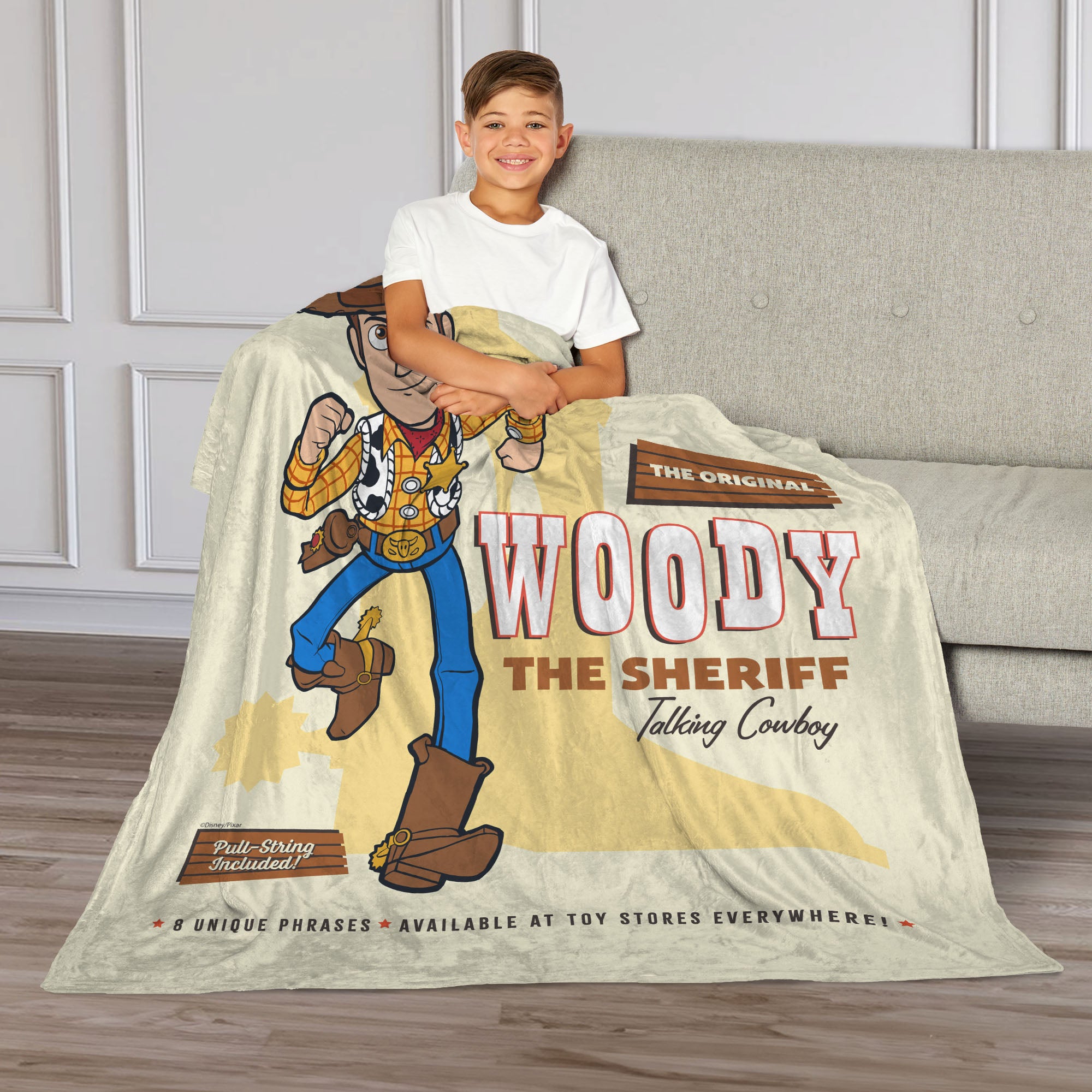 Pixar Toy Story Original Woody Silk Touch Throw Blanket 40x50 inches