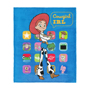 Disney Pixar Toy Story 5 Cowgirl IRL Silk Touch Throw Blanket 40×50 Inches