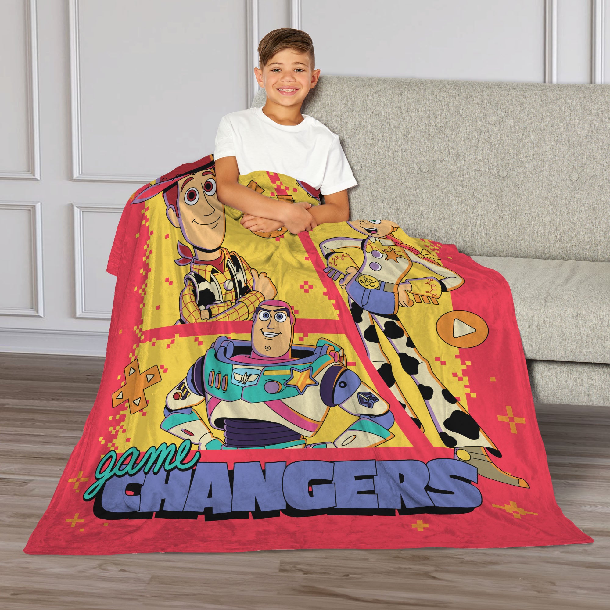 Disney Pixar Toy Story 5 Game Changers Silk Touch Throw Blanket 40x50 inches