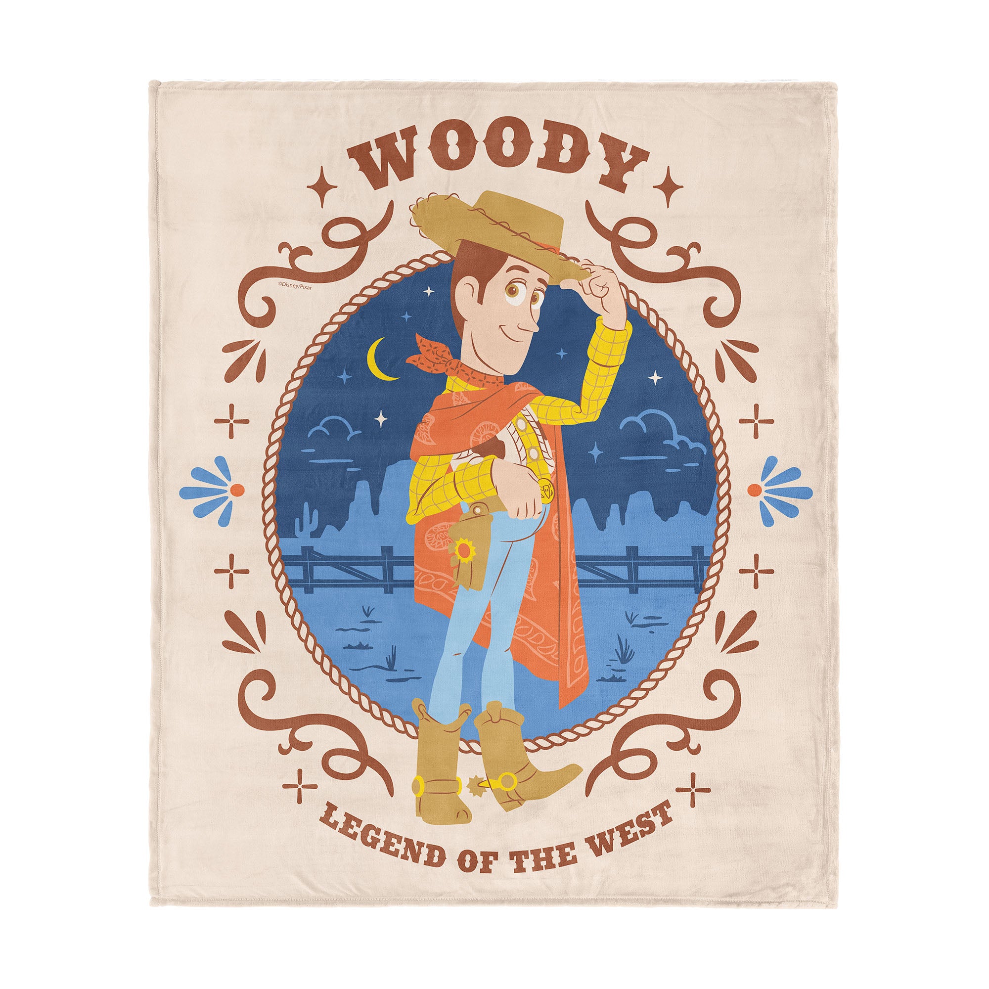 Disney Pixar Toy Story 5 Legend Of The West Silk Touch Throw Blanket 40x50 inches