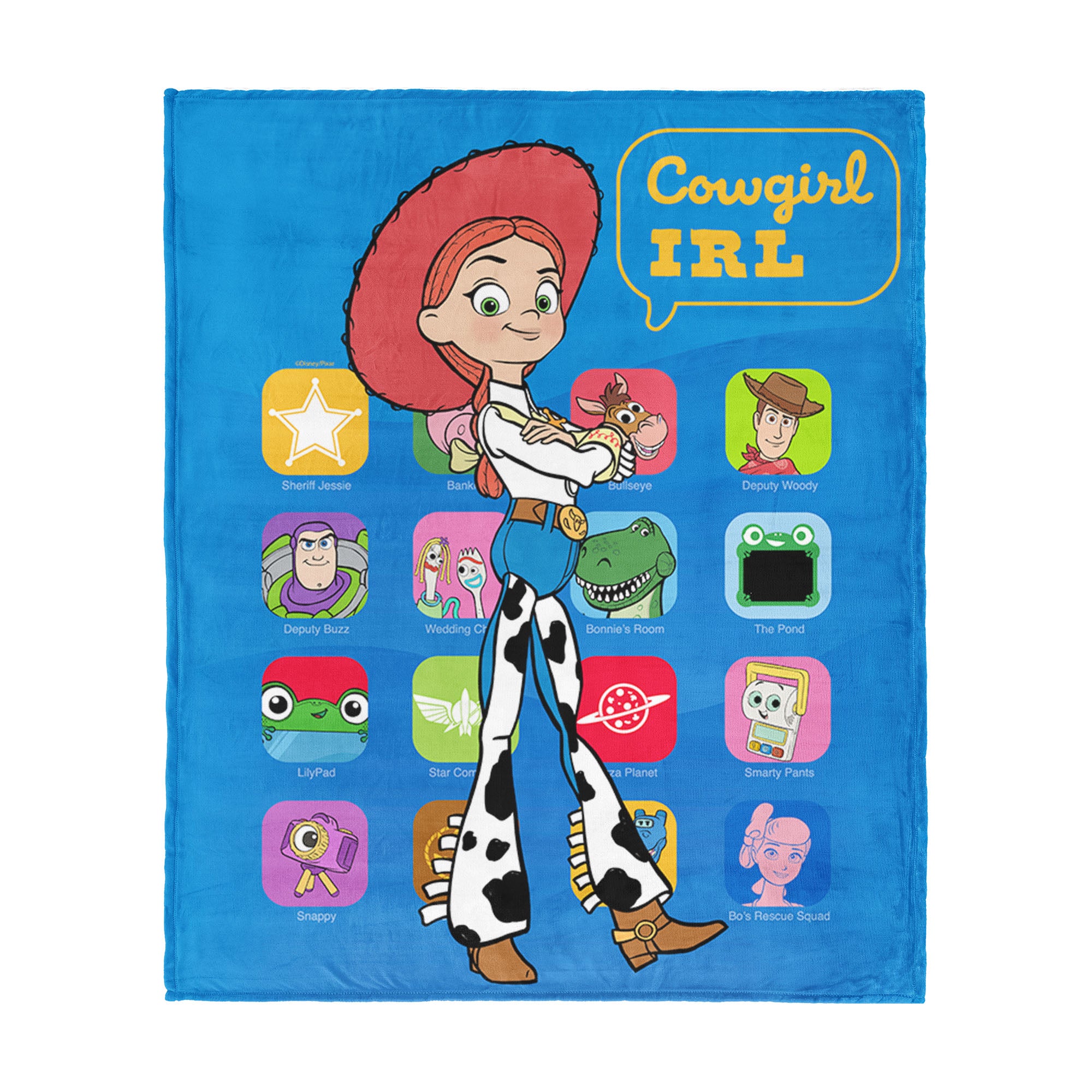 Disney Pixar Toy Story 5 Cowgirl IRL Silk Touch Throw Blanket 46x60 inches