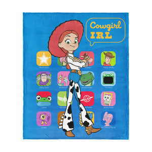 Disney Pixar Toy Story 5 Cowgirl IRL Silk Touch Throw Blanket 46x60 inches