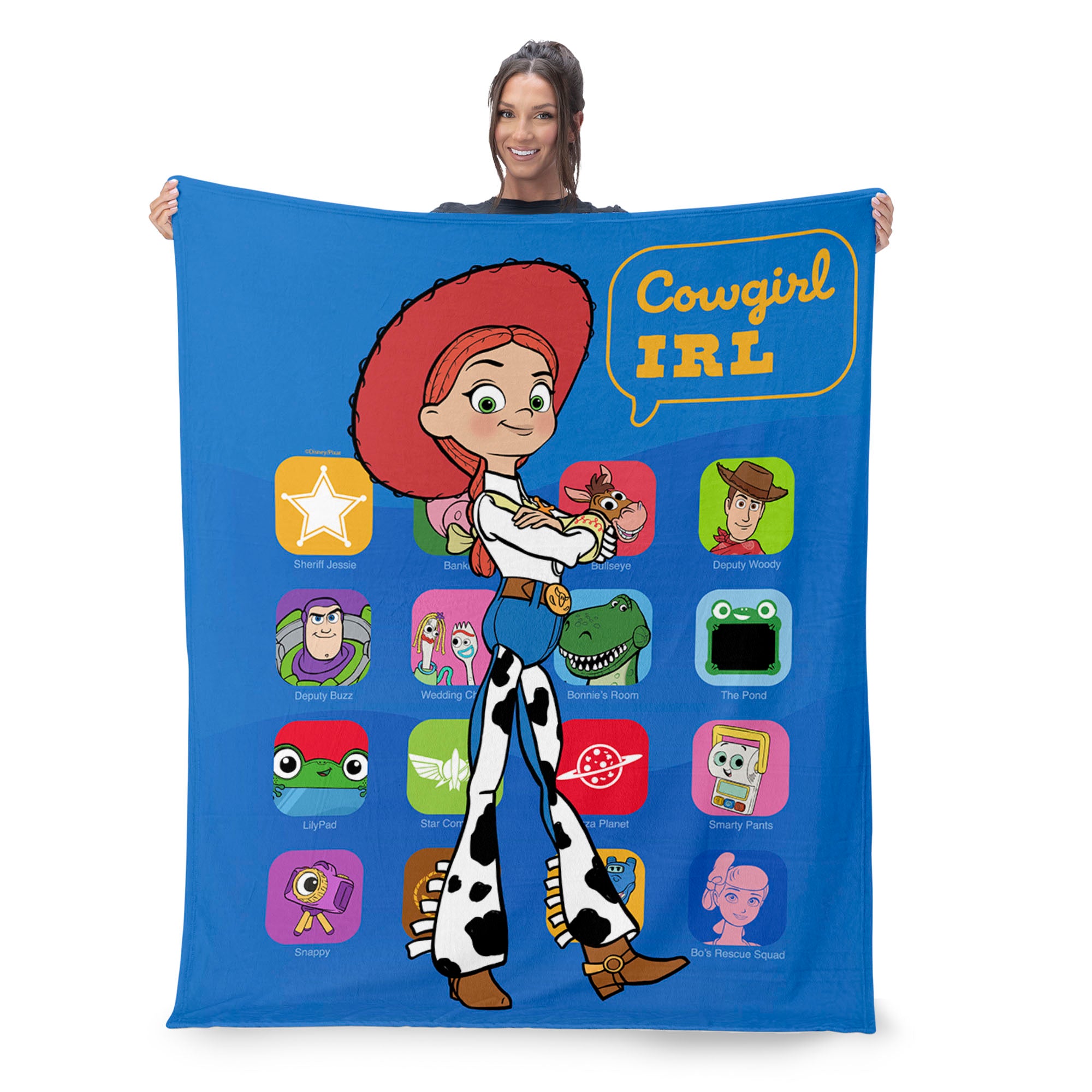 Disney Pixar Toy Story 5 Cowgirl IRL Silk Touch Throw Blanket 46x60 inches