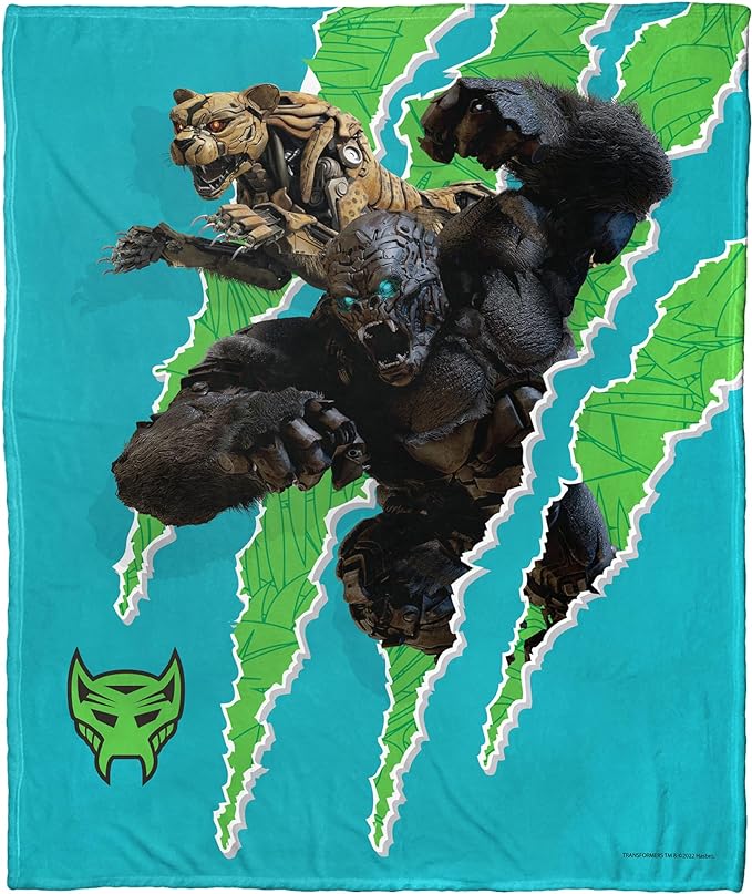 Hasbro Transformers: Rise Of The Beasts Beast Mode Silk Touch Throw Blanket 50x60 Inches