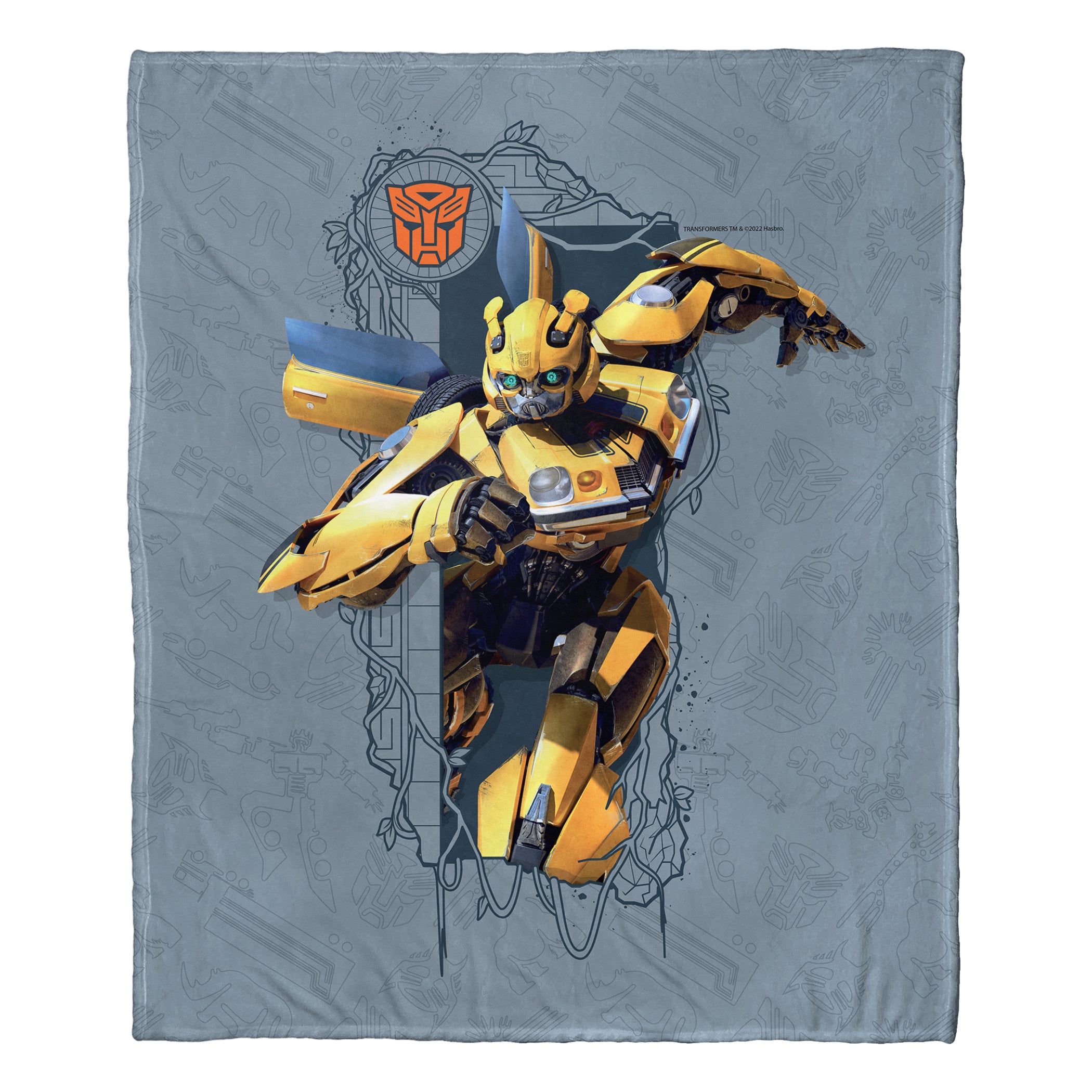 Hasbro Transformers: Rise Of The Beasts Bumblebee Silk Touch Throw Blanket 50x60 Inches