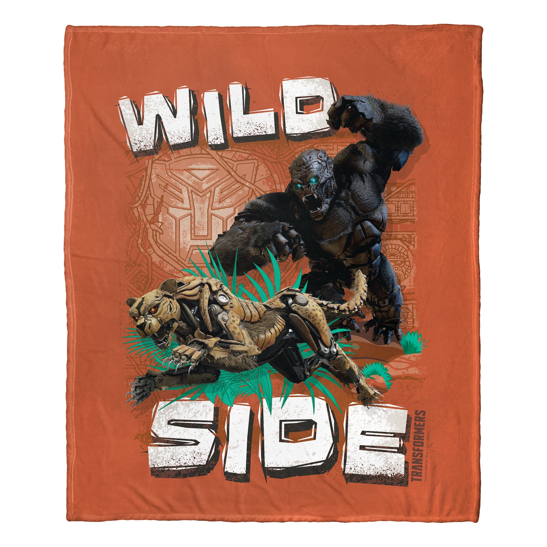 Hasbro Transformers: Rise Of The Beasts Wild Side Silk Touch Throw Blanket 50x60 Inches