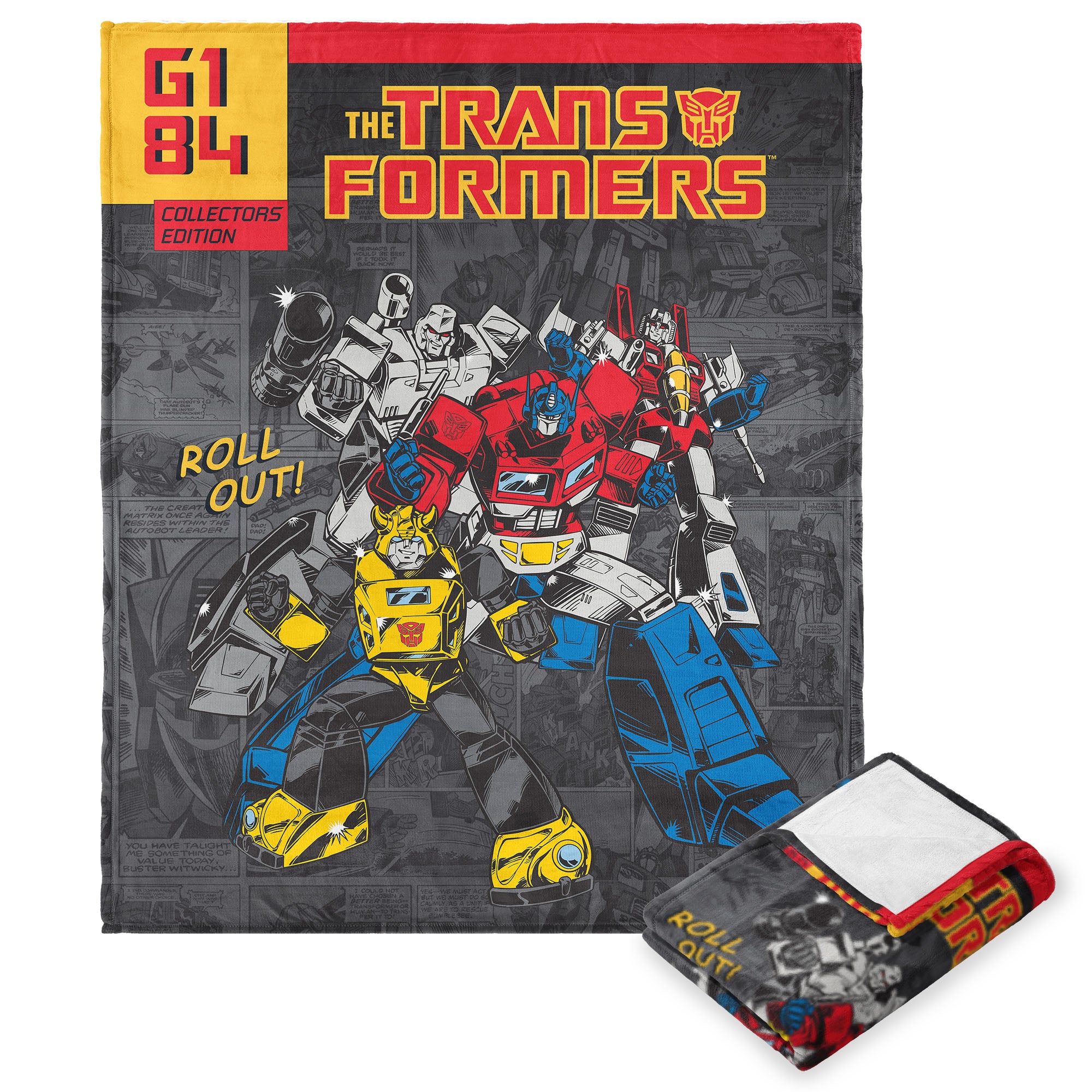 Hasbro Transformers Collector'S Edition Silk Touch Throw Blanket 50x60 Inches