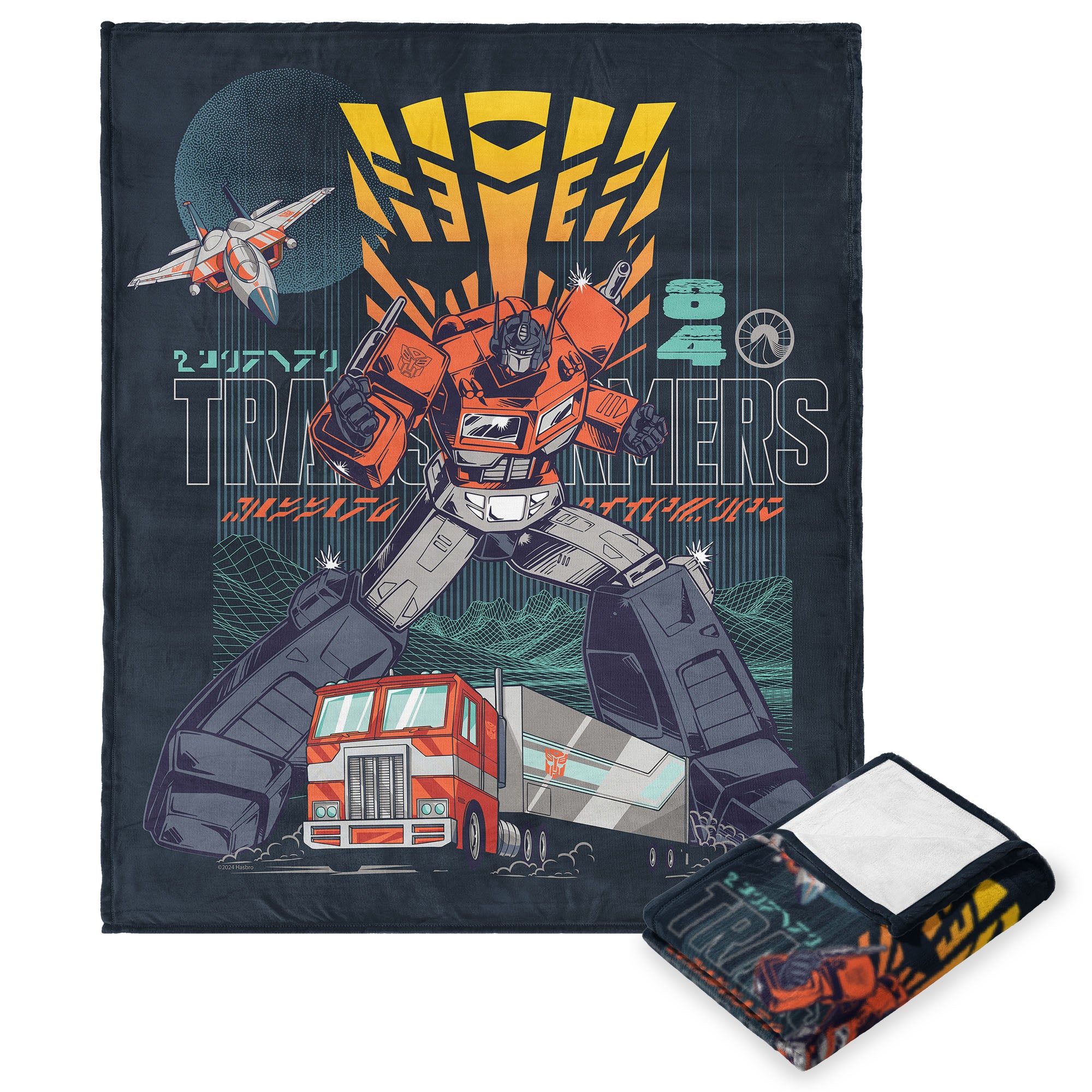 Hasbro Transformers Mission Accepted Silk Touch Throw Blanket 50x60 Inches