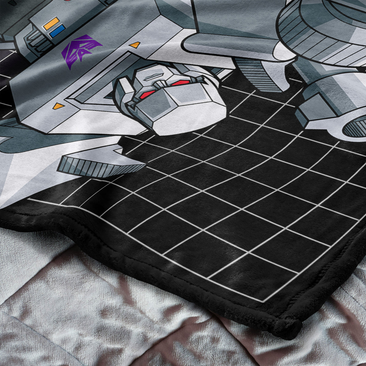 Magatron Grid Hasbro Transformers G1 Grid Megatron Silk Touch Throw Blanket 50X60 In
