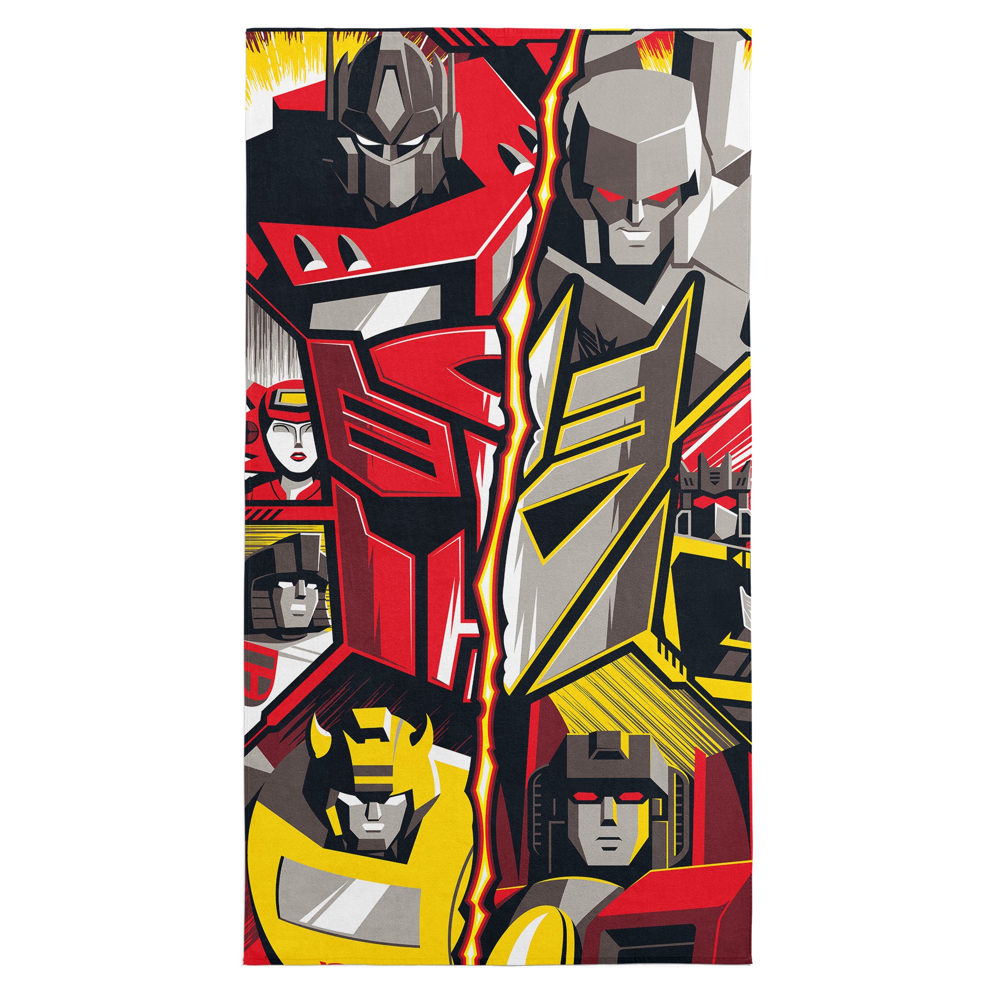 Hasbro Transformers Comic Transformers Microfiber Beach Towel 30x60 inches