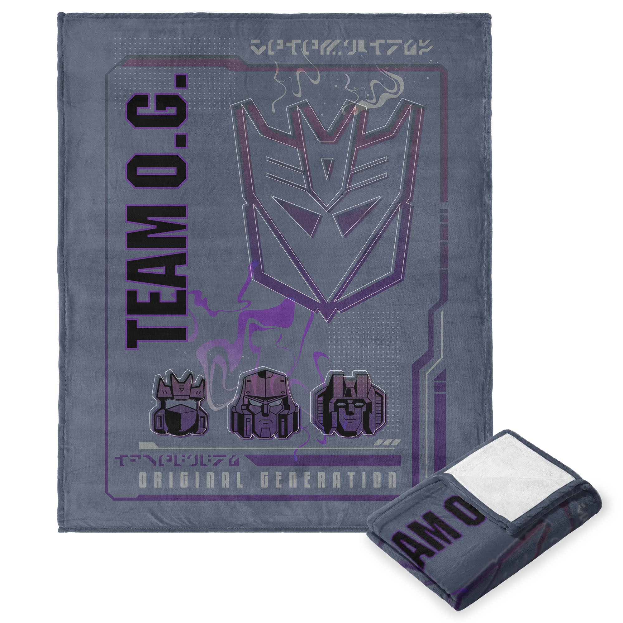 Hasbro Transformers Team Og Silk Touch Throw Blanket 40x50 Inches