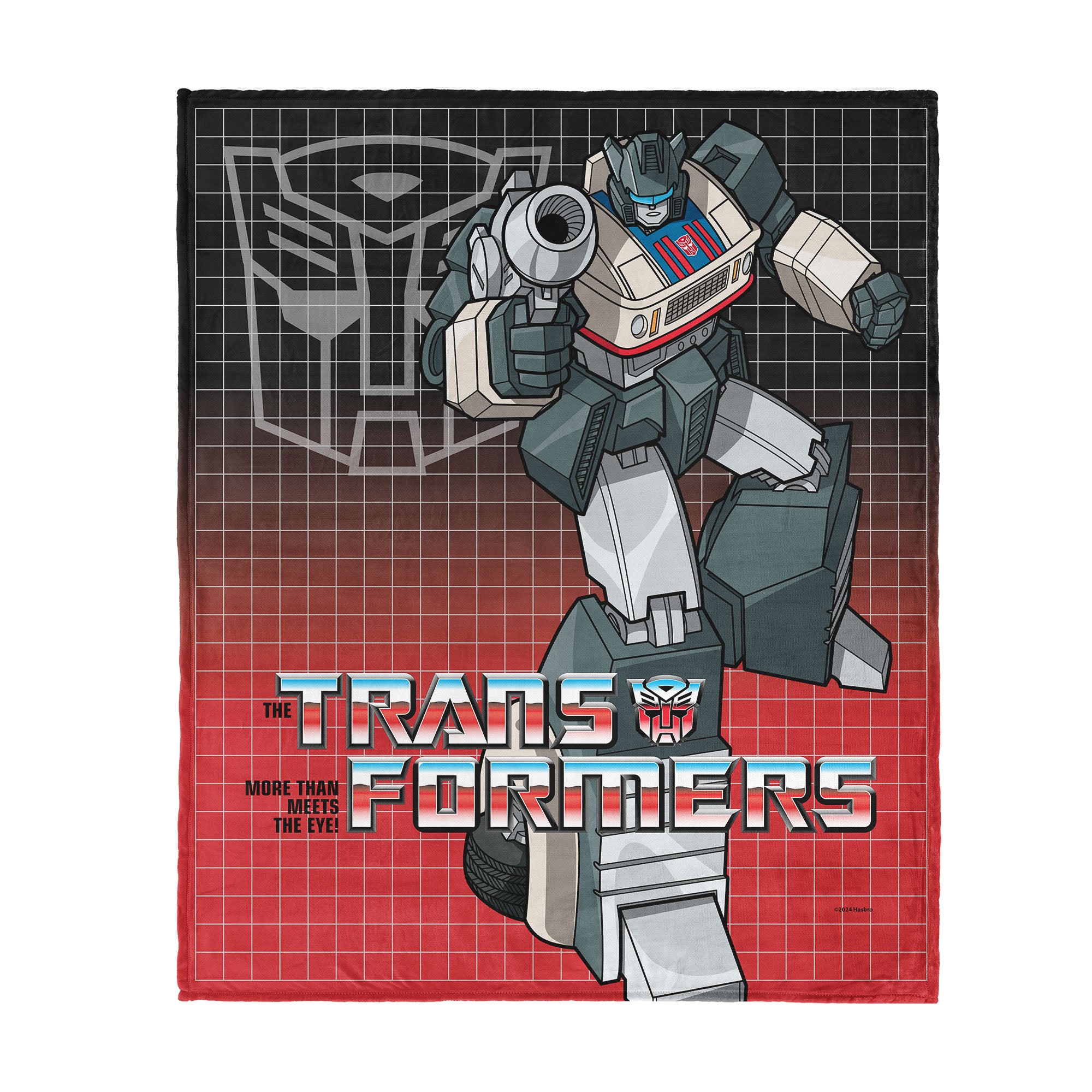 Hasbro Transformers G1 Grid Jazz Silk Touch Throw Blanket 40X50 Inches