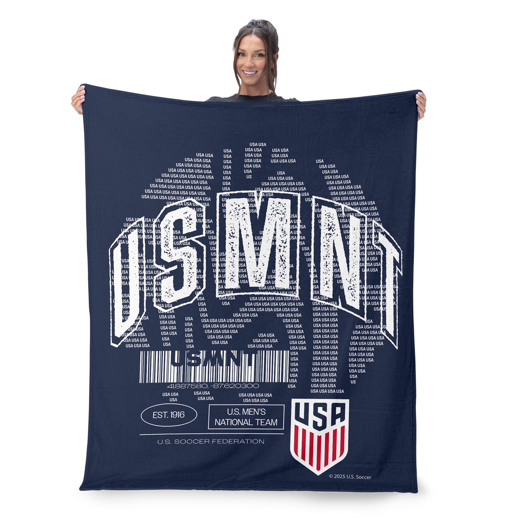 US Soccer Magnitize Silk Touch Throw Blanket 50x60 inches