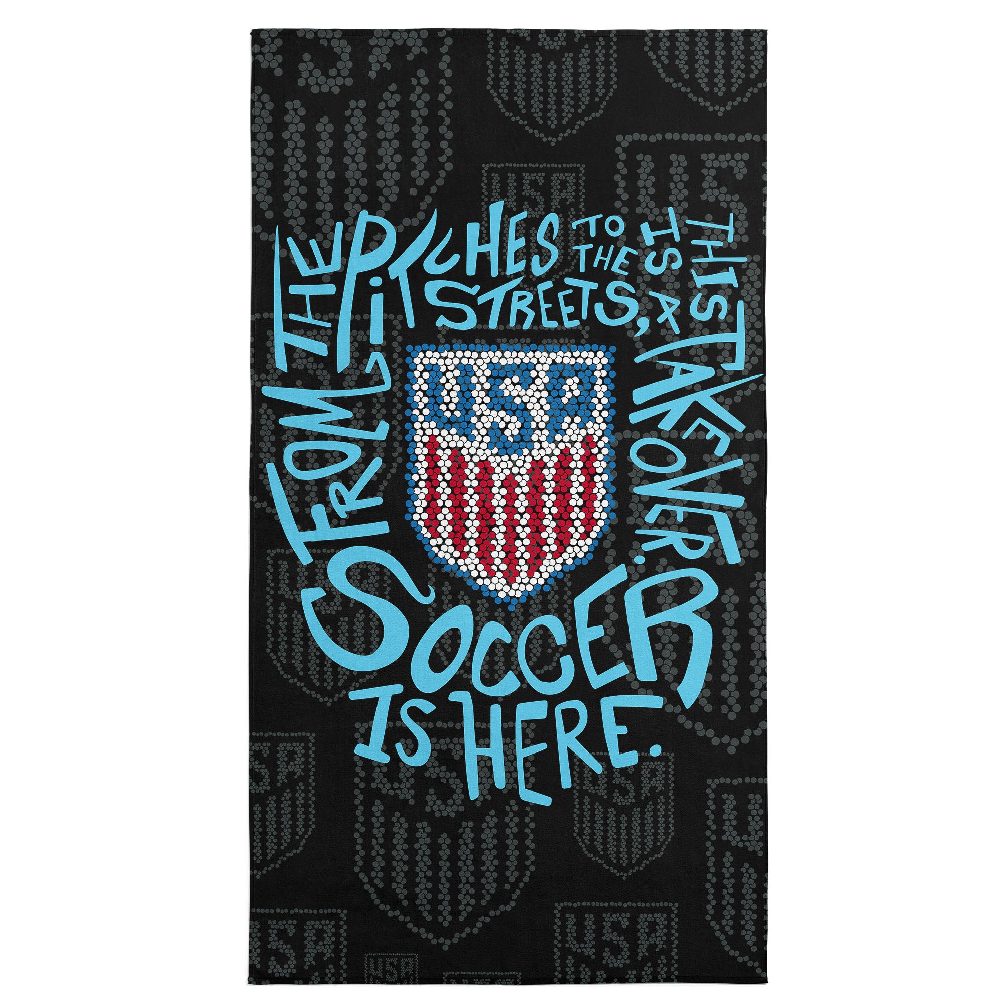 US Soccer Paver Microfiber Beach Towel 30x60 inches