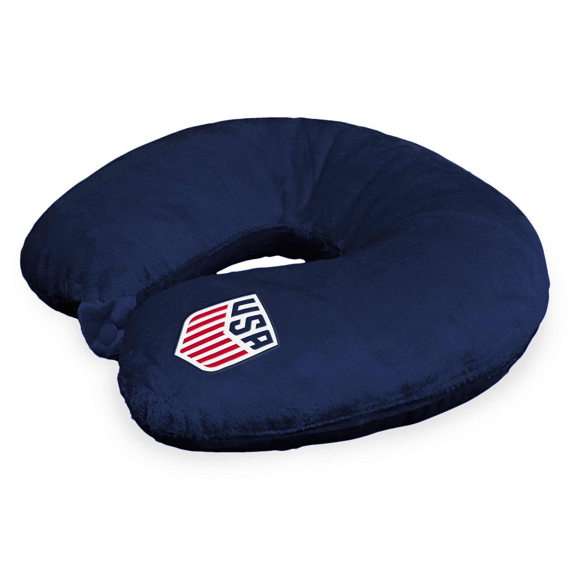 US Soccer Navy Logo Neck Pillow 13x12 inches